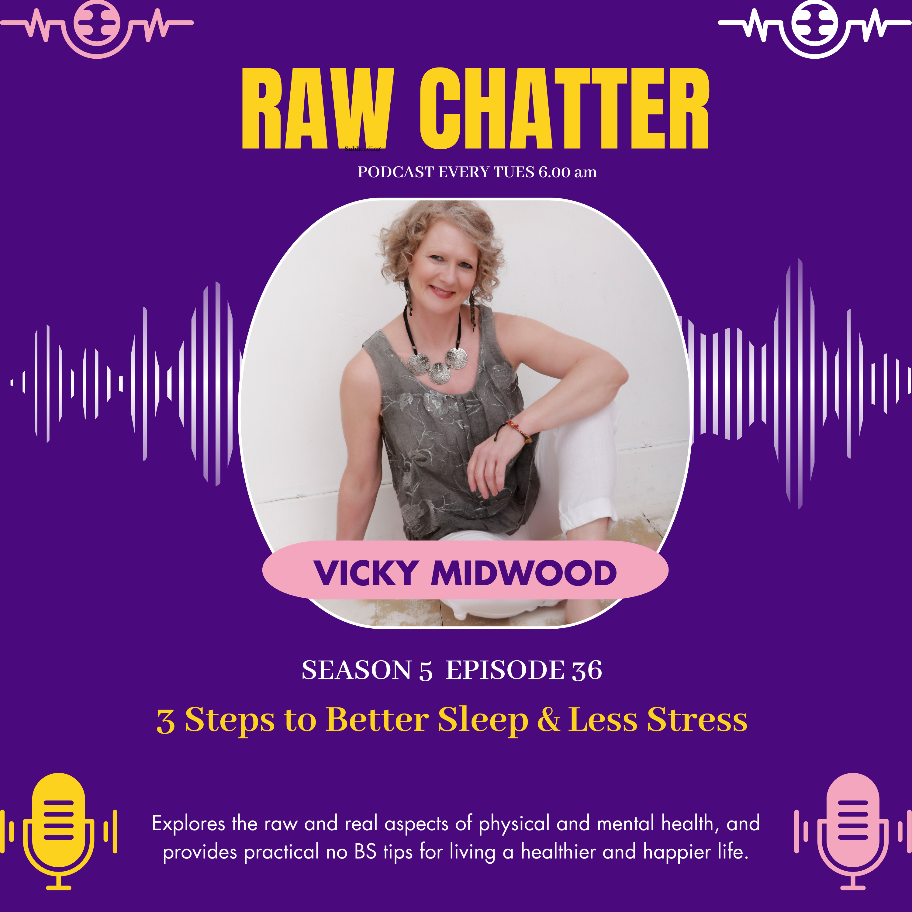 S5 EP 36: 3 STEPS TO BETTER SLEEP AND LESS STRESS episode artwork