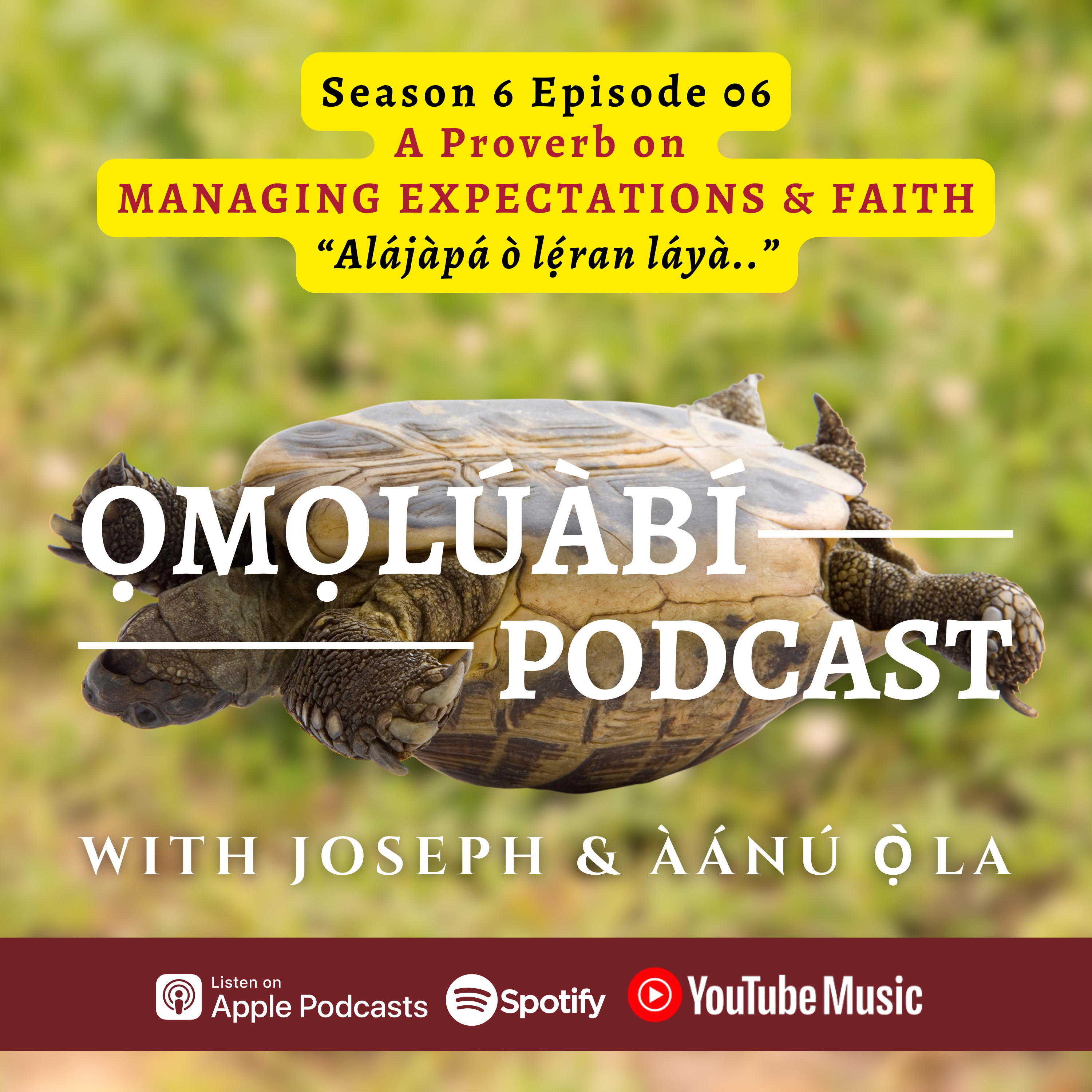 S6E06 - A Proverb on MANAGING EXPECTATIONS & FAITH - “Alájàpá ò lẹ́ran láyà..” episode artwork