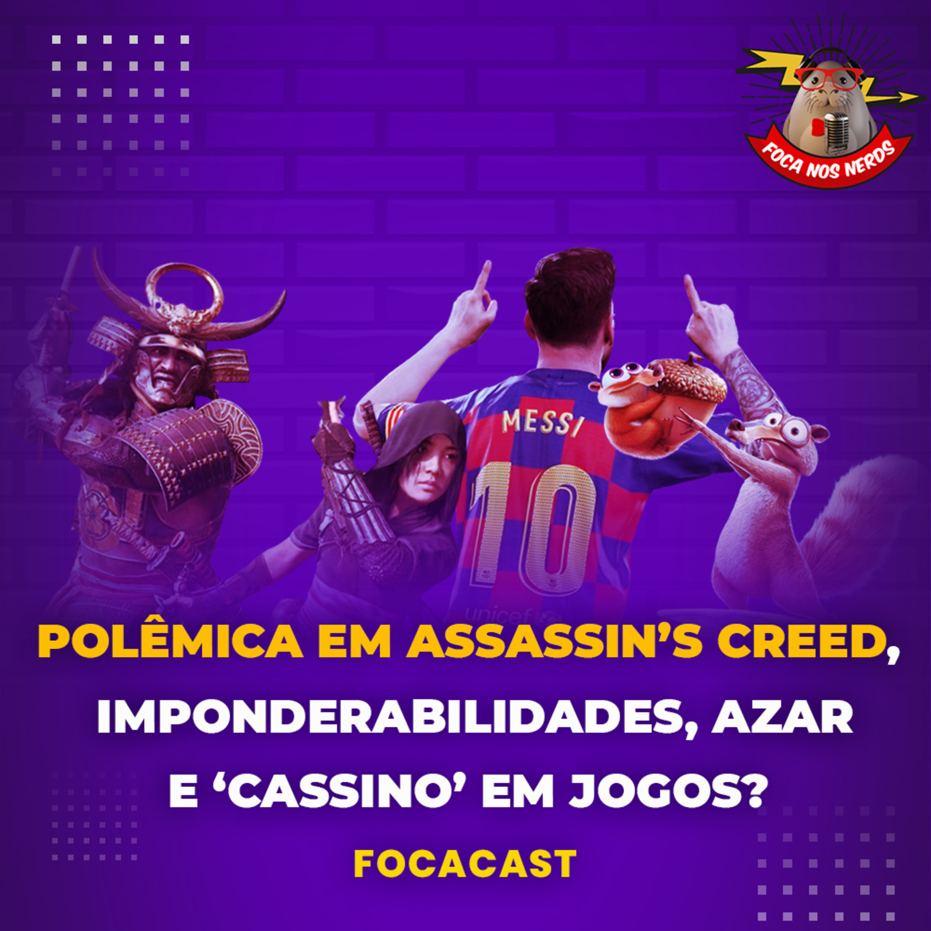 cover of episode FocaCast #072 - Polêmica em Assassin's Creed Shadows, imponderabilidades, azar e cassino em jogos?