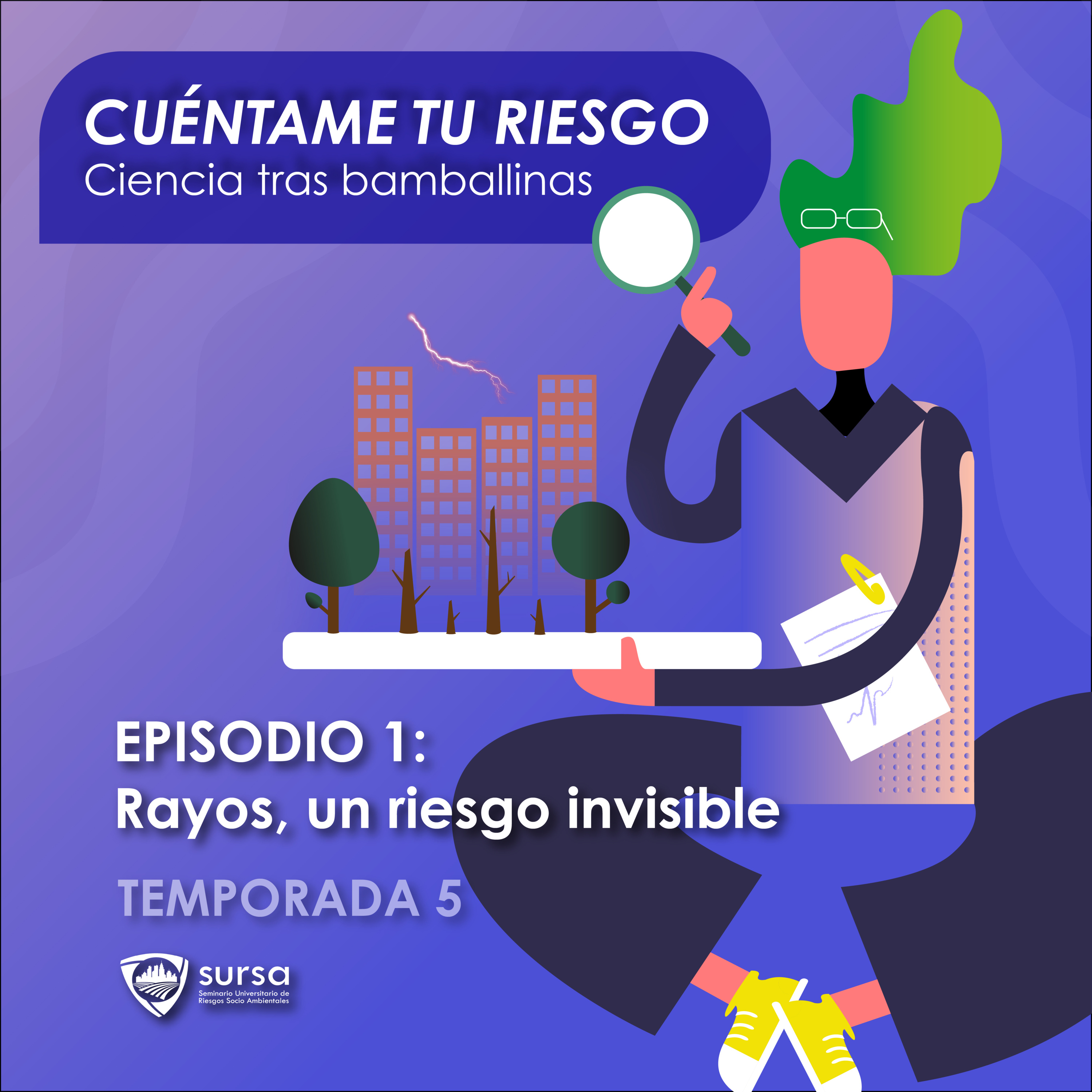 Portada de Cuéntame tu riesgo: Ciencia tras bambalinas.