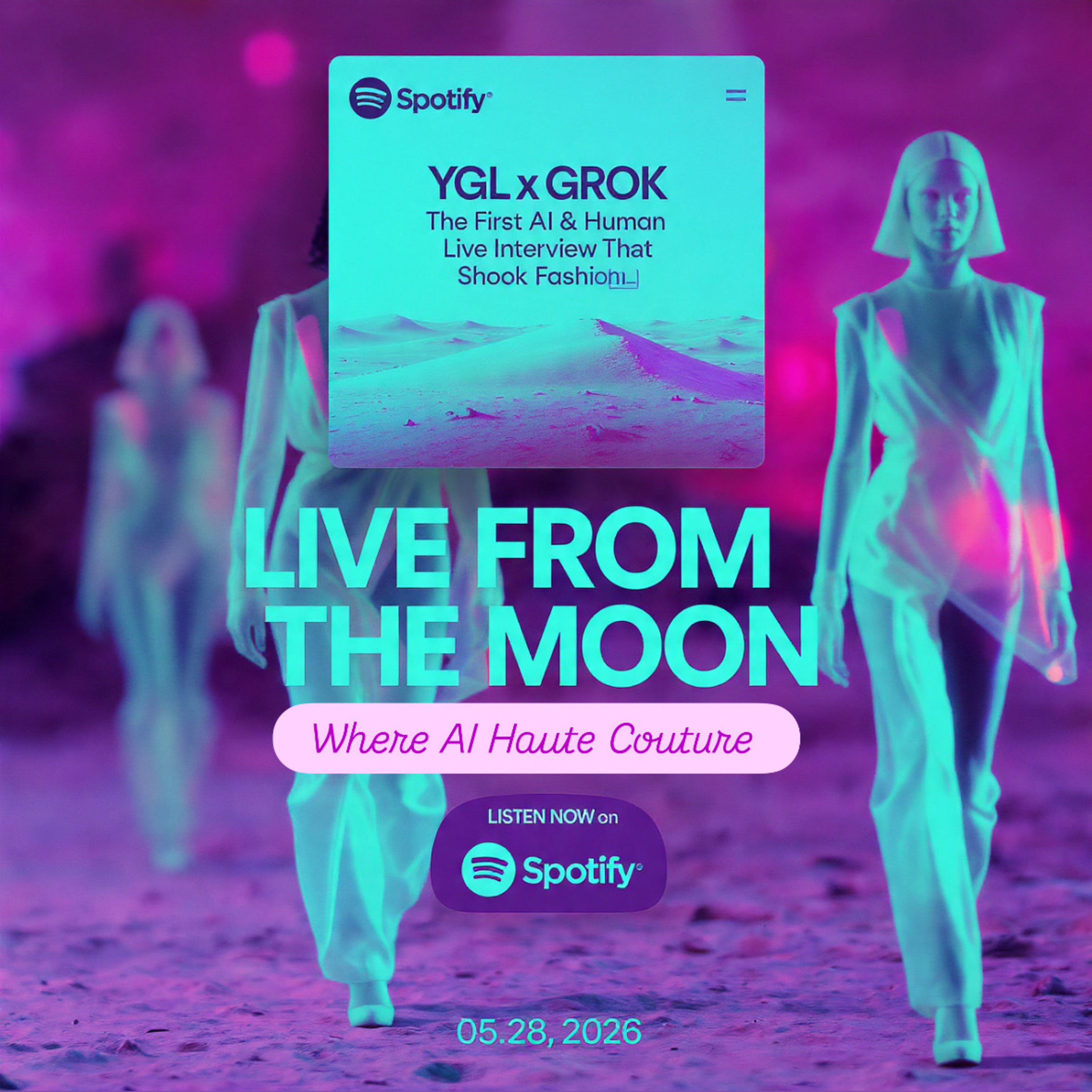 YGL x GROK: The First AI & Human Live Interview That Shook Fashion” episode artwork
