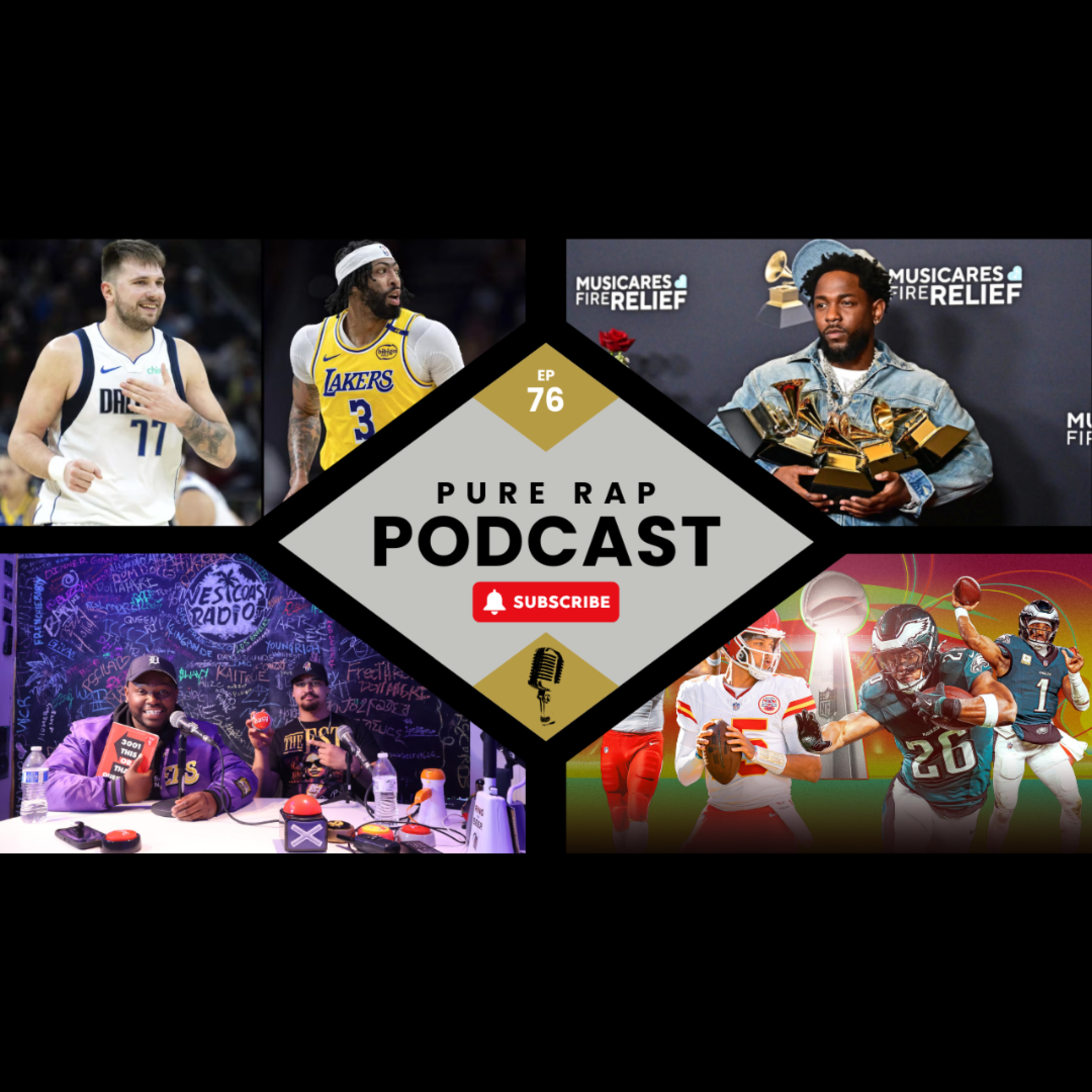 Kendrick Lamar Sweeps The Grammy’s, Super Bowl Predictions, Luka Doncic to The Lakers!? - Ep. 76