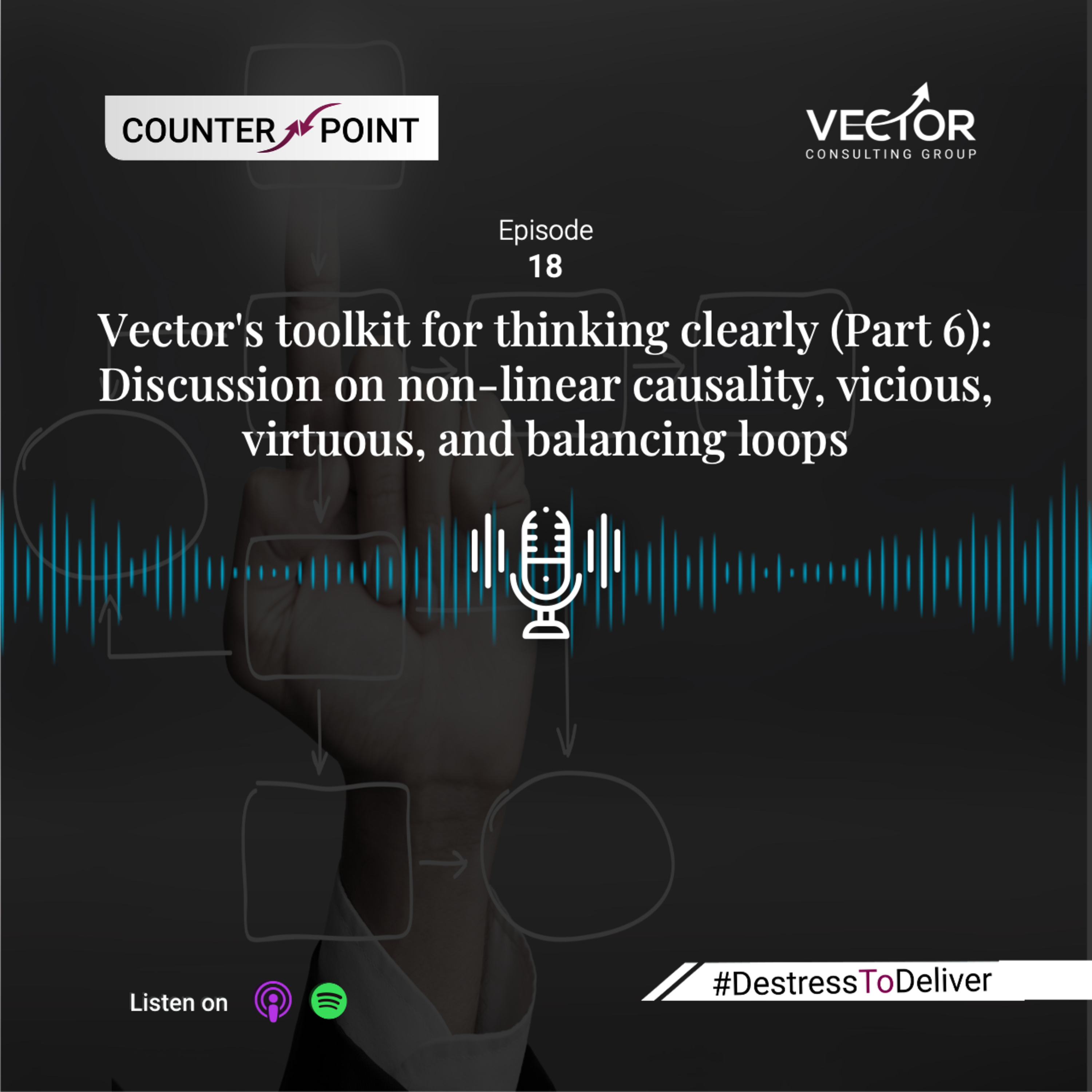 Ep#18 Vector's toolkit for thinking clearly (Part 6): Discussion on non-linear causality, vicious, virtuous, and balancing loops  episode artwork