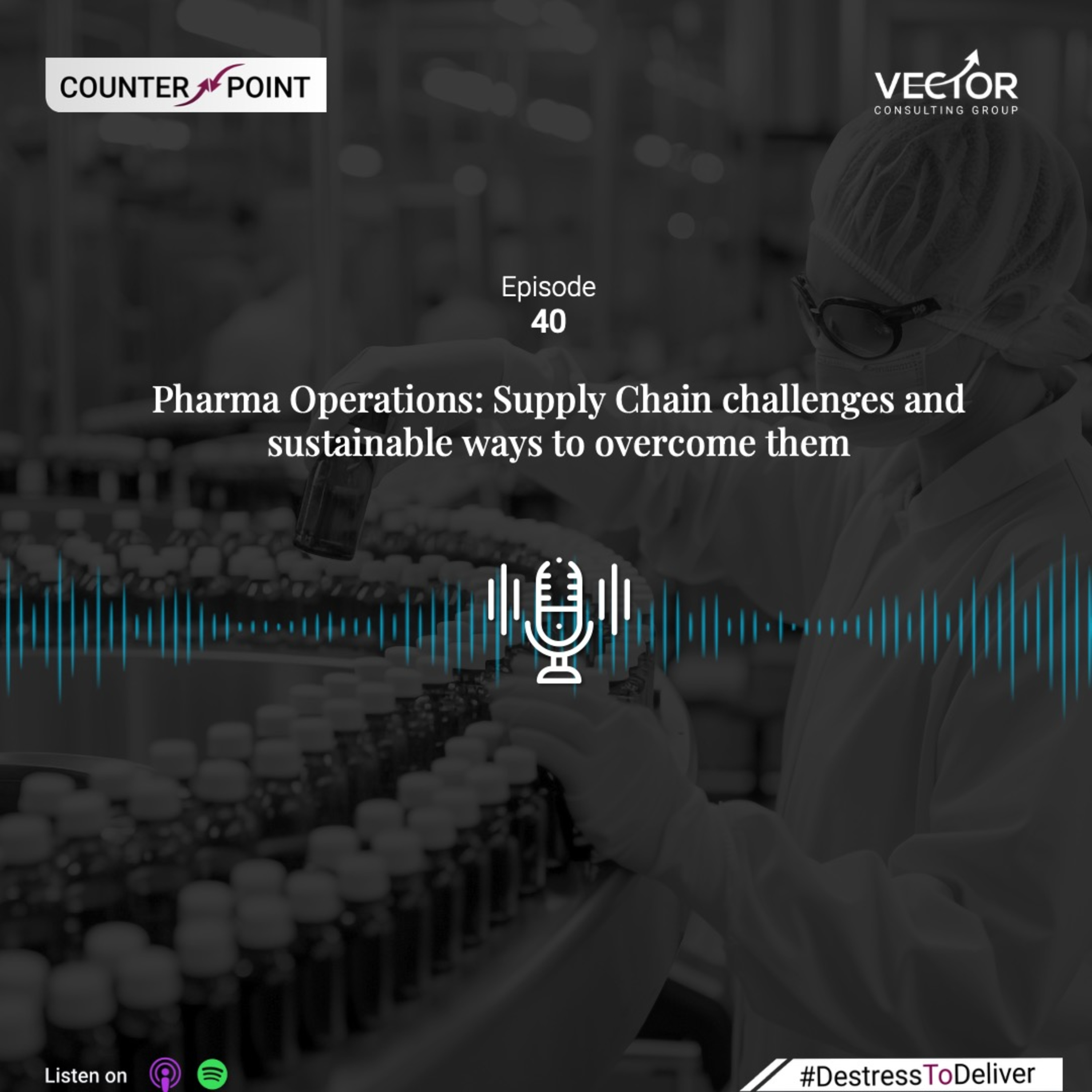 Ep#40 Pharma Operations: Supply Chain challenges and sustainable ways to overcome them episode artwork