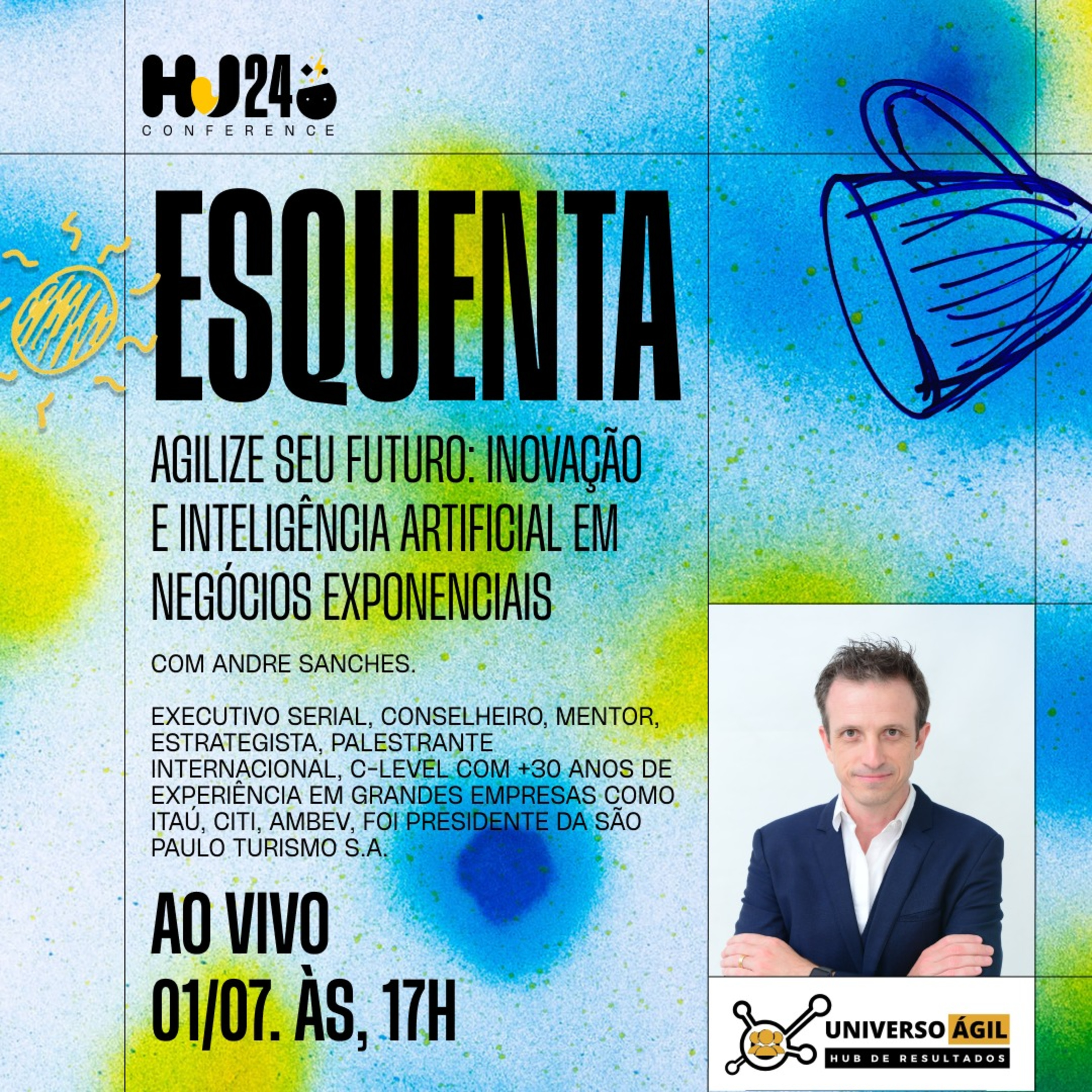 #ParceriasAgeis AGILIZE SEU FUTURO: Inovação E Inteligência Artificial Em Negócios Exponenciais LIVE SET 01.07.24 17hs episode artwork