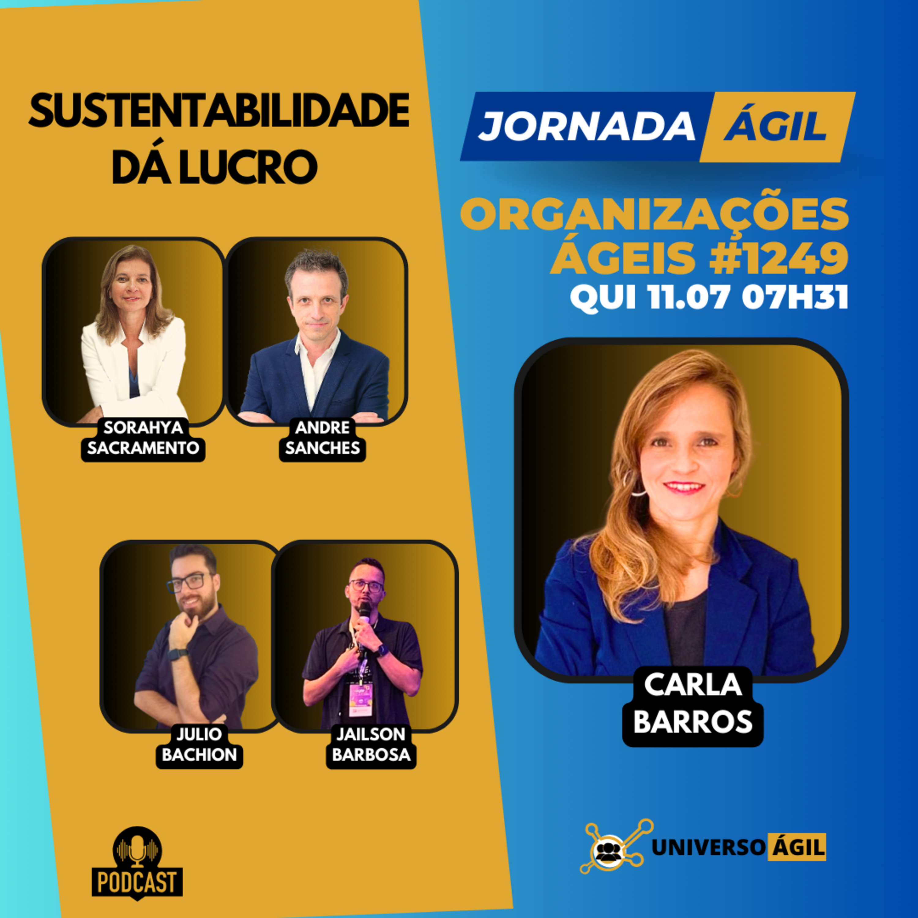 #JornadaÁgil EP1249 #OrganizaçõesÁgeis Sustentabilidade dá lucro episode artwork