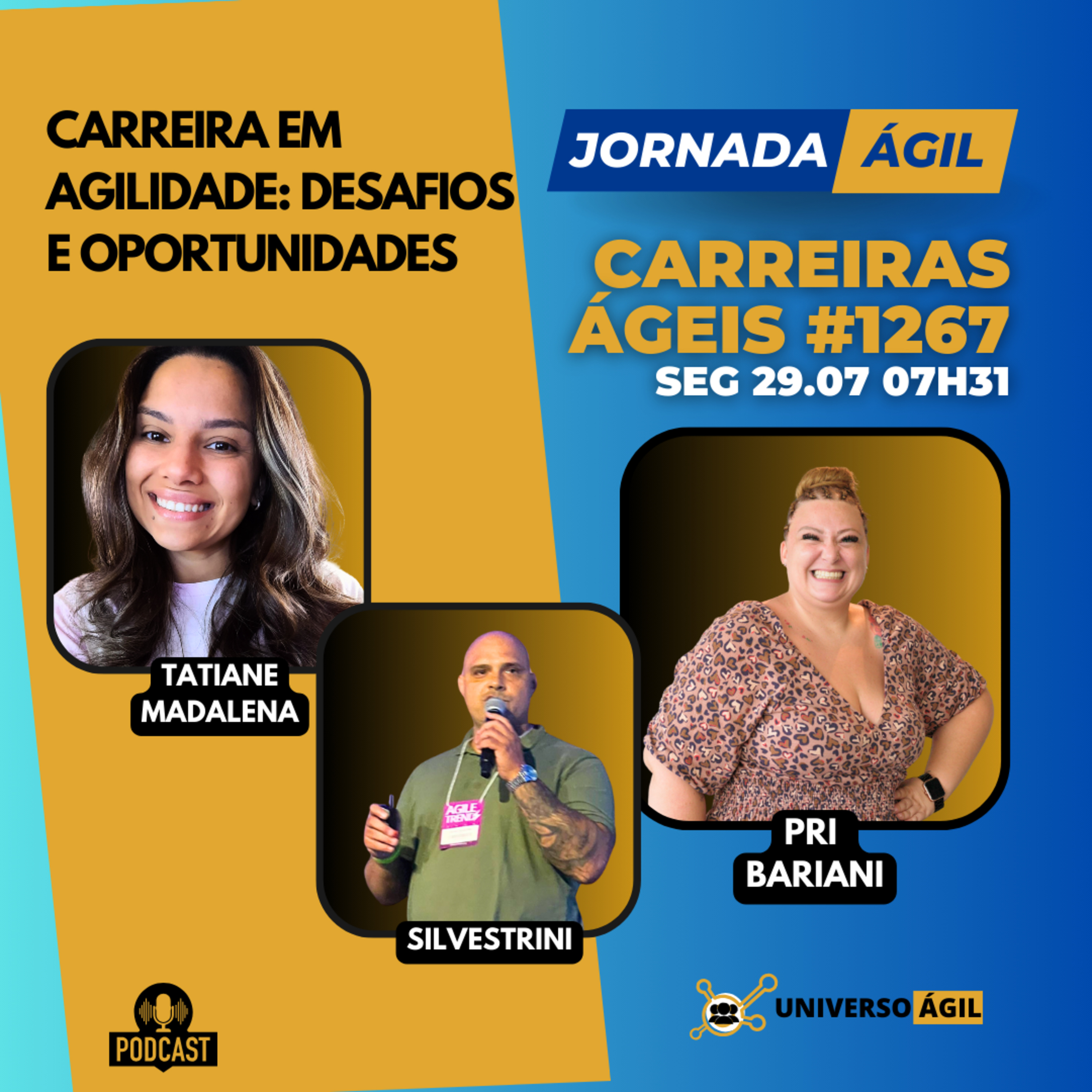 #JornadaÁgil EP1267 #CarreiraÁgil Carreira em Agilidade: Desafios e oportunidades episode artwork