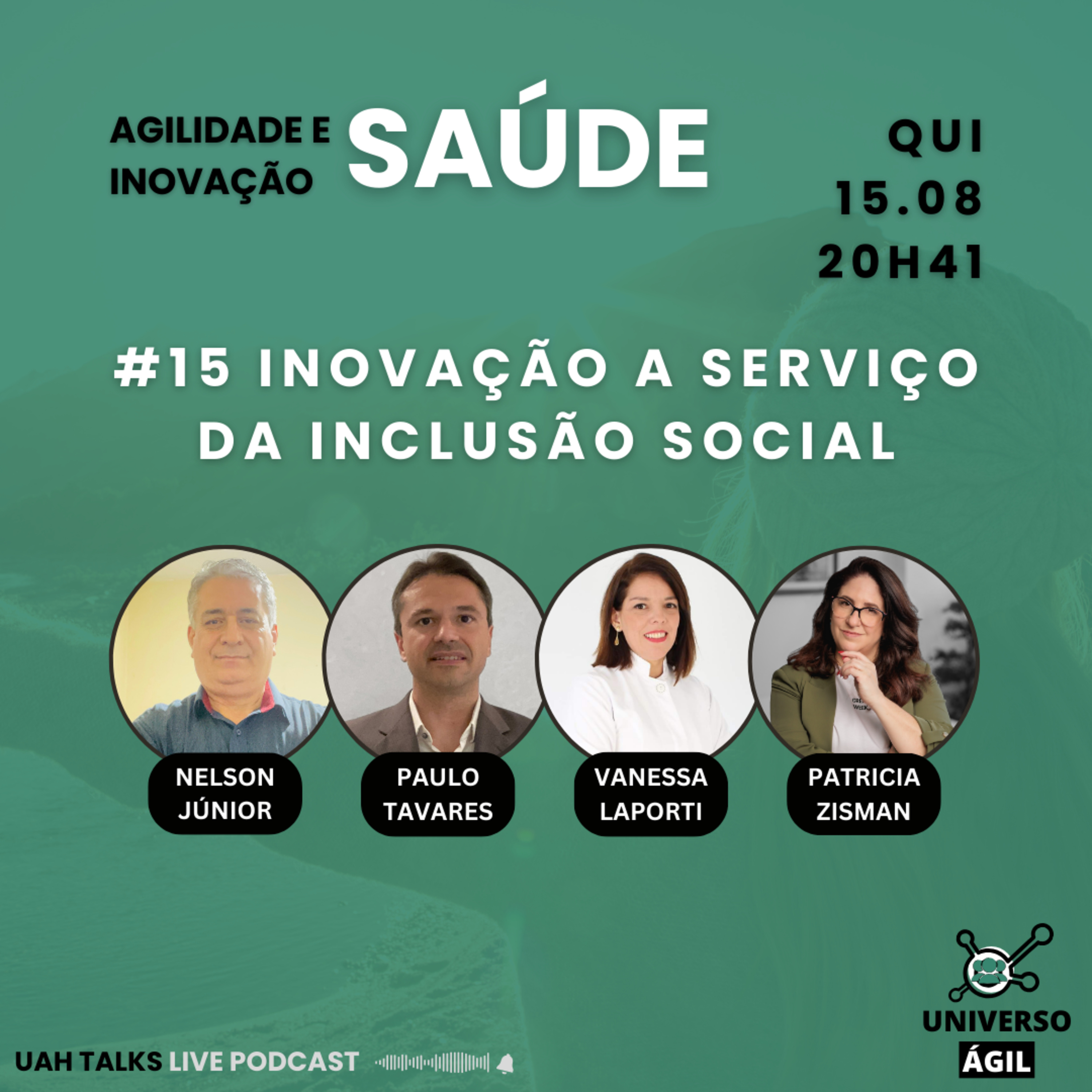 #UAHTalks #SAÚDE EP15 Inovação a Serviço da Inclusão Social QUI 15.08.24 20h41 episode artwork