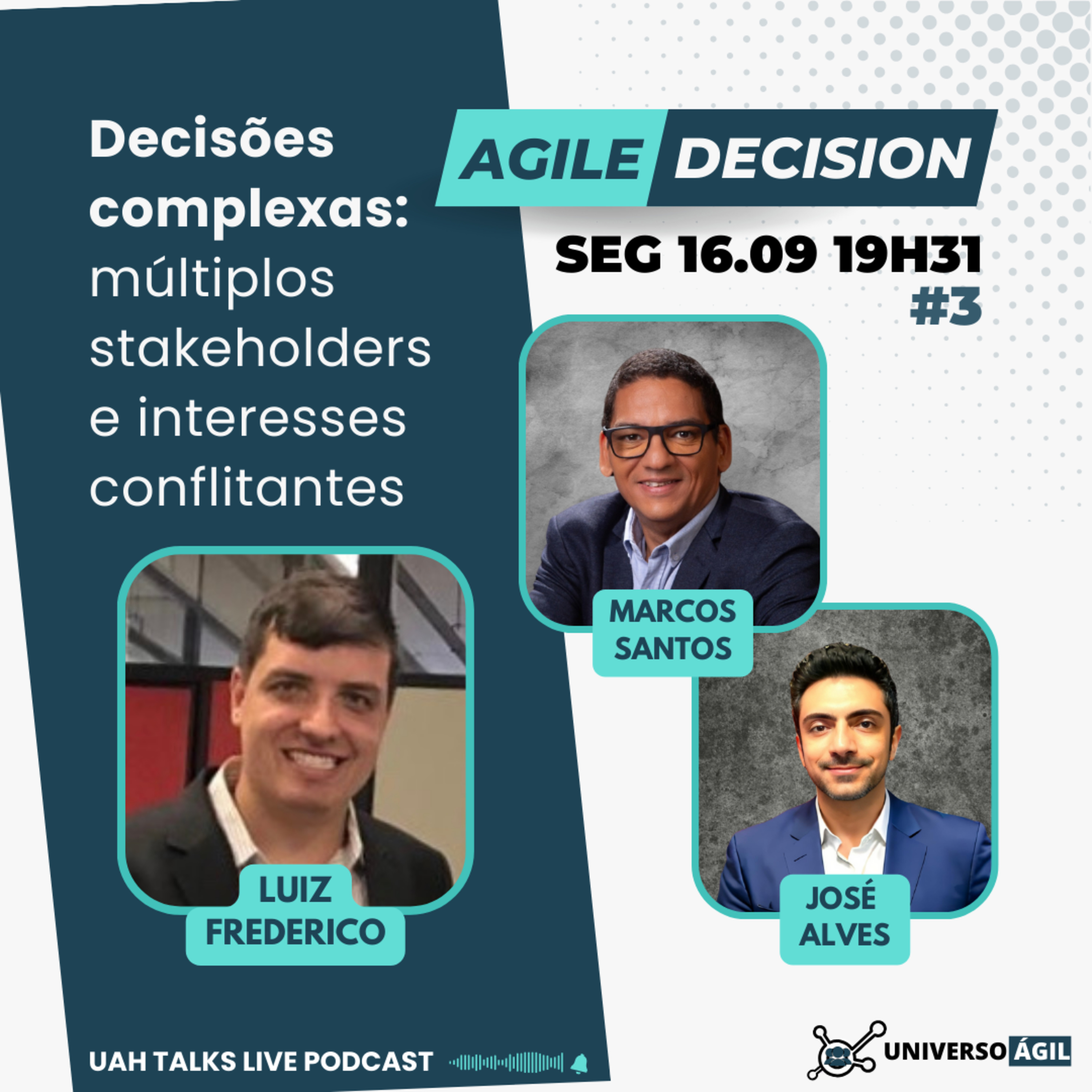 #UAHTalks #AgileDecision EP3 Decisões complexas, múltiplos stakeholders, interesses conflitantes episode artwork