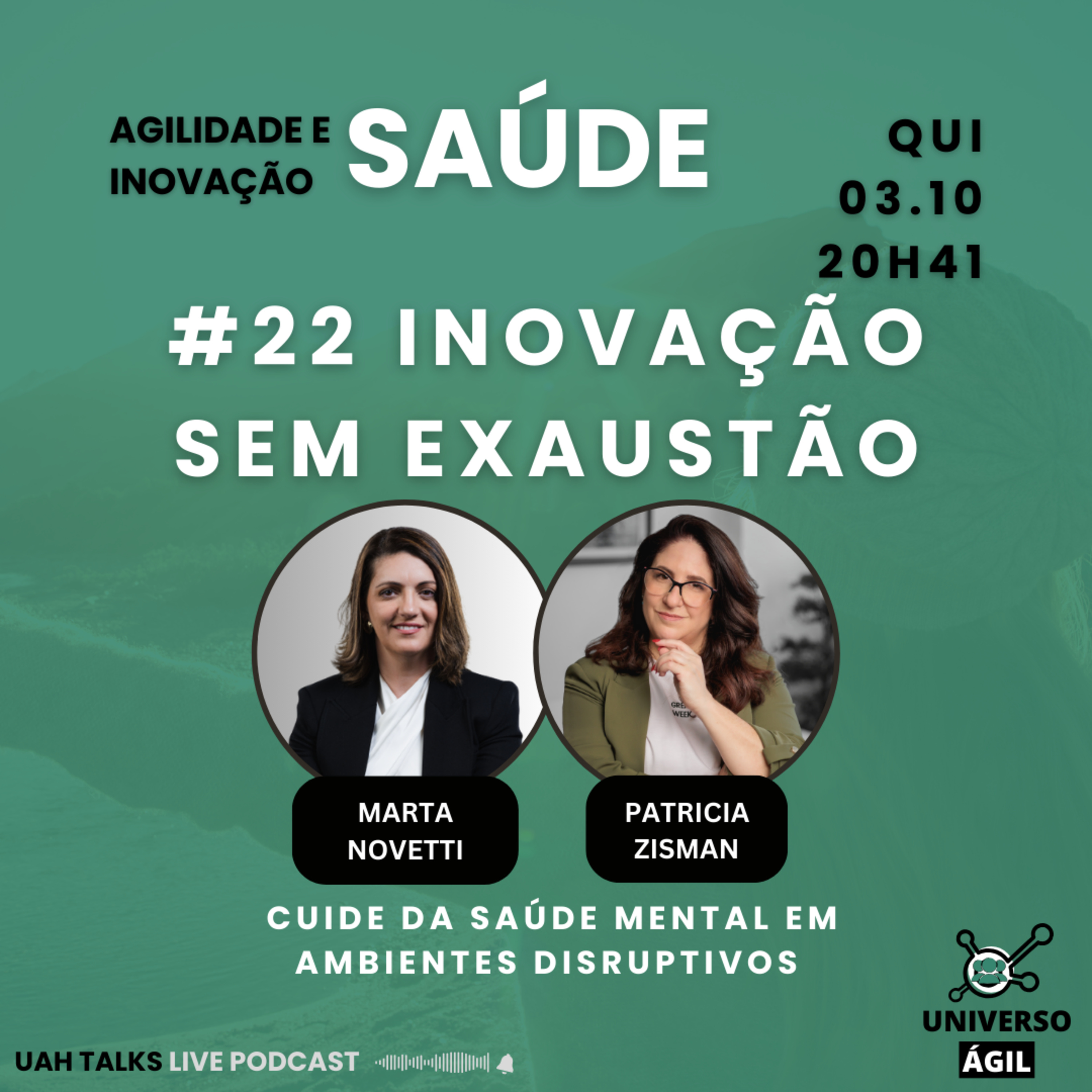 #UAHTalks #SAÚDE EP22 Inovação sem Exaustão QUI 03.10.24 20h41 episode artwork