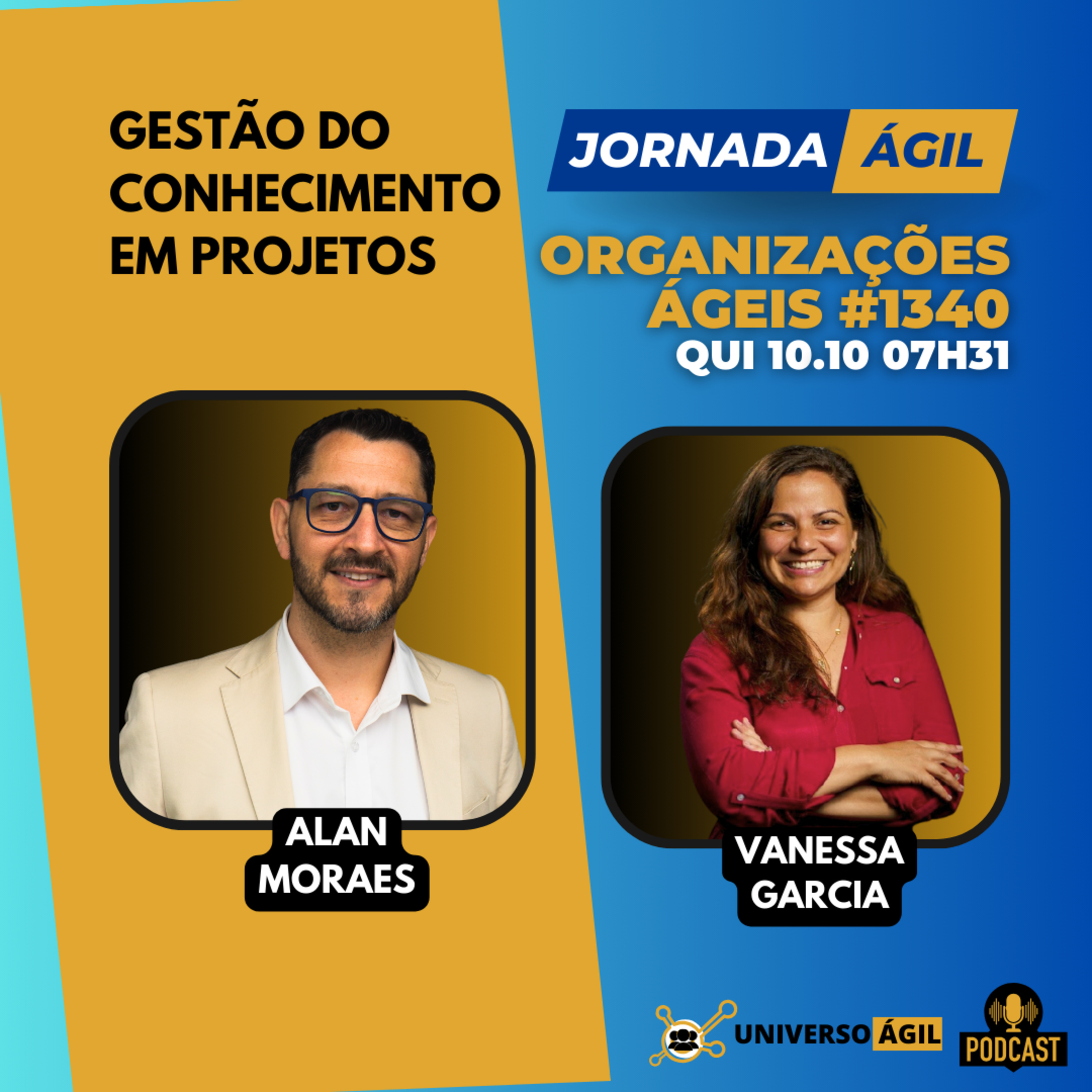 #JornadaÁgil EP1340 #OrganizaçõesÁgeis Gestão do Conhecimento em Projetos episode artwork