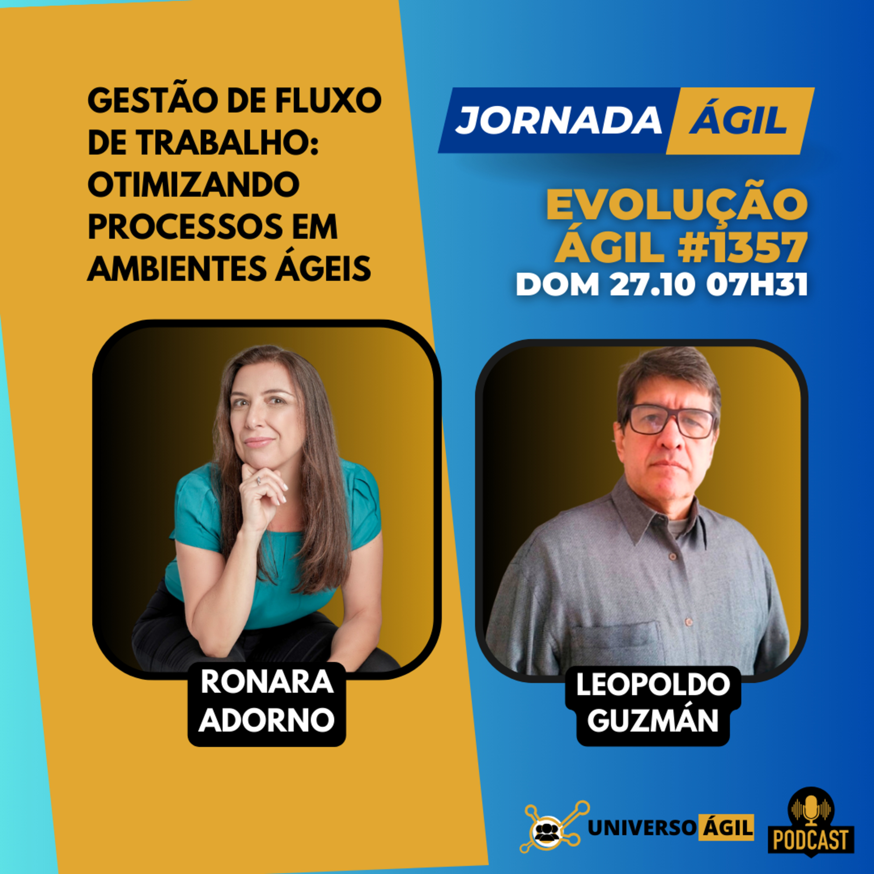#JornadaÁgil EP1357 #EvoluçãoÁgil Gestão de Fluxo de Trabalho episode artwork