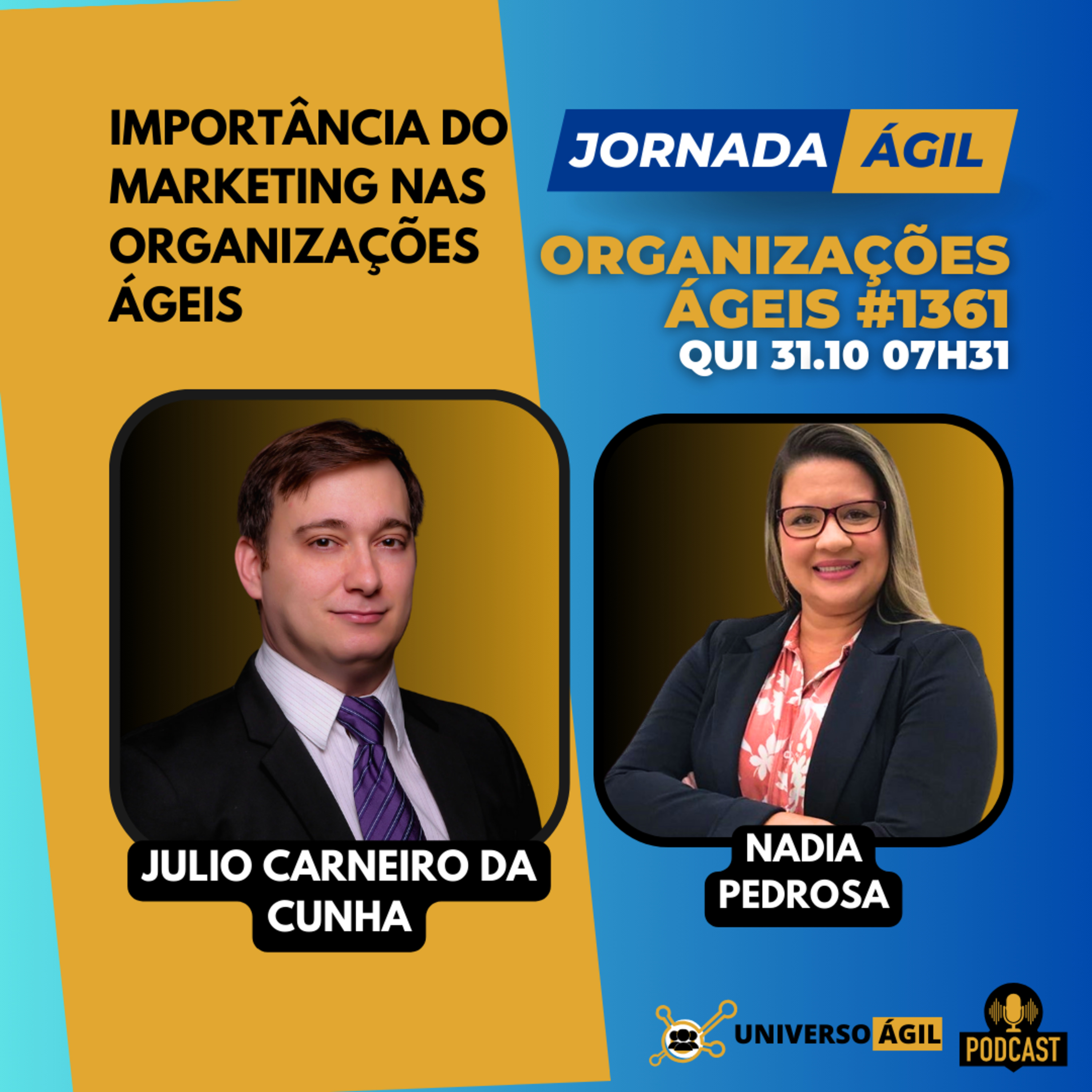 #JornadaÁgil EP1361 #OrganizaçõesÁgeis Importância do Marketing nas Organizações Ágeis episode artwork