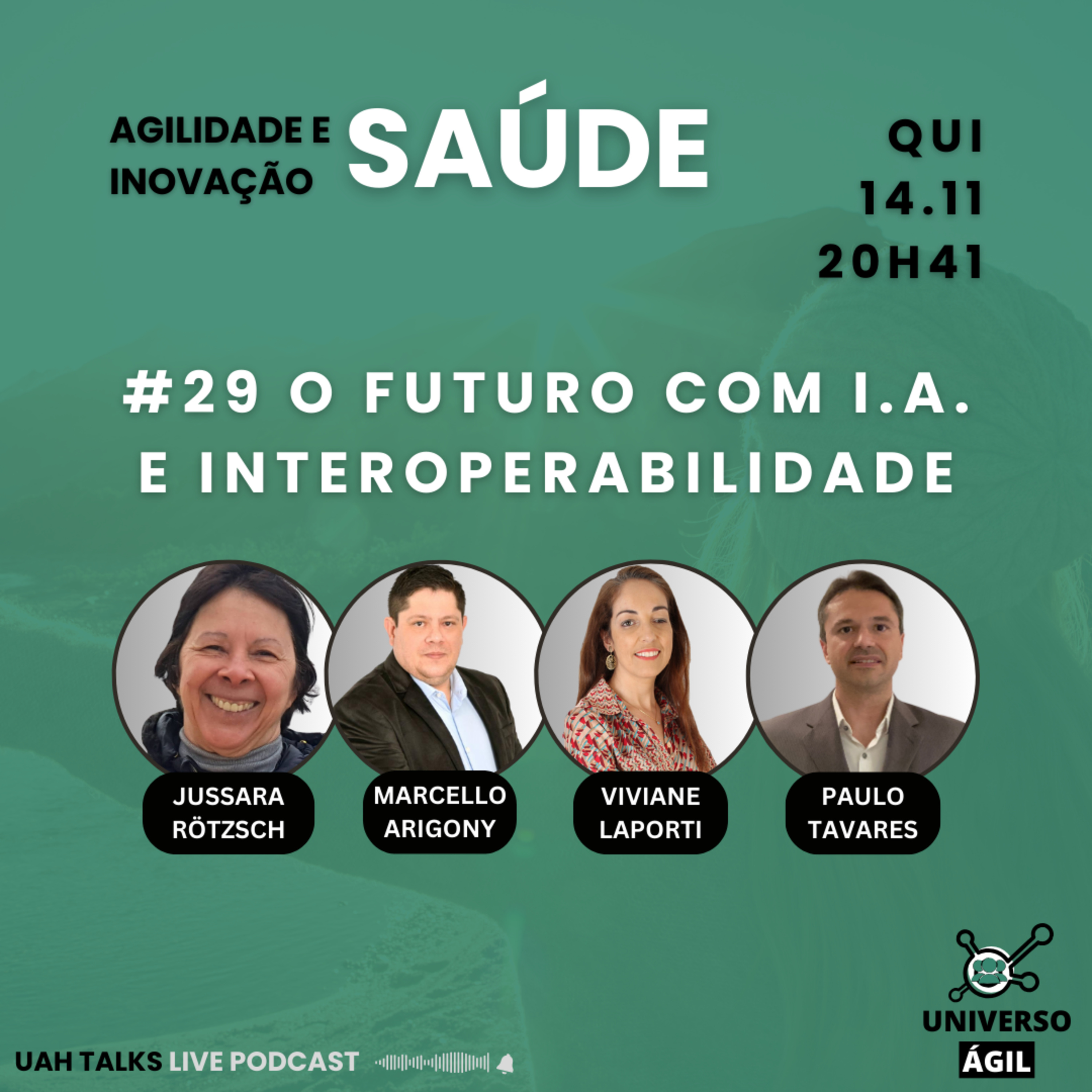 #UAHTalks #SAÚDE EP29 O Futuro Com I.A. (Inteligência Artificial) e Interoperabilidade episode artwork