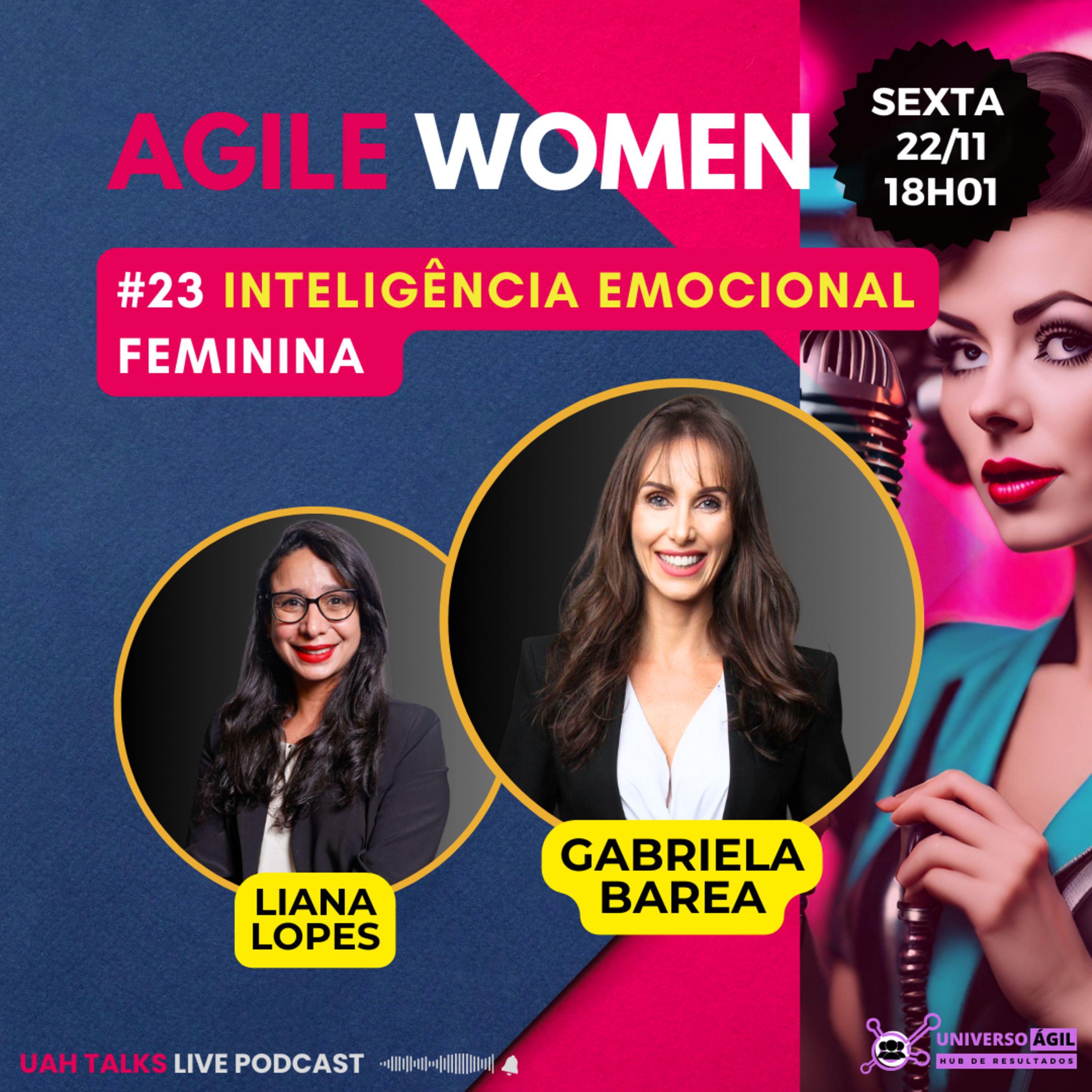 #UAHTalks #AgileWomen EP23 Inteligência Emocional Feminina episode artwork