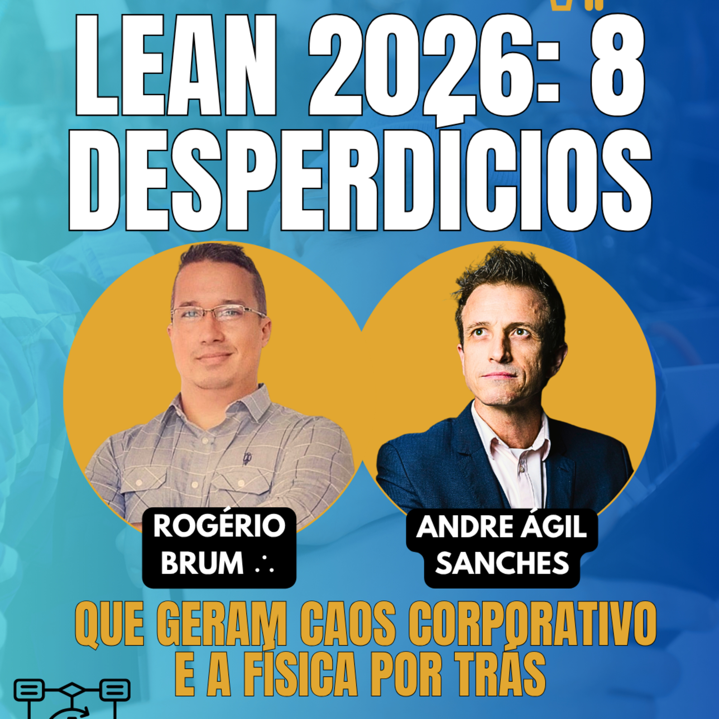 #JornadaÁgil EP1898 Lean 2026: 8 Desperdícios que Geram o Caos Corporativo e a Física por Trás TER 21.04.26 07h31 episode artwork