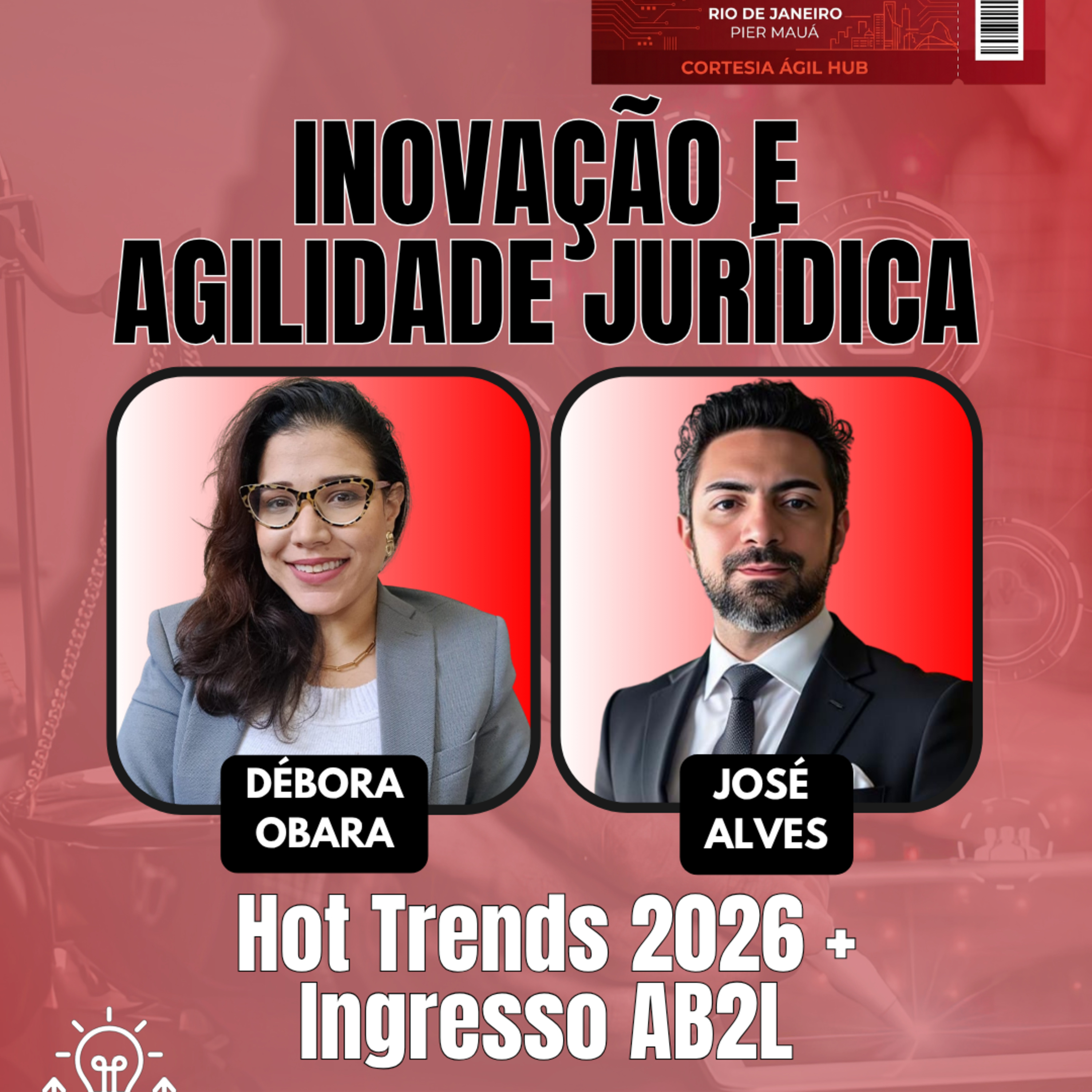 #AgilidadeJuridica EP118 Inovação e Agilidade Jurídica: Hot Trends 2026 + Ingresso AB2L QUI 23.04.26 19h31 episode artwork