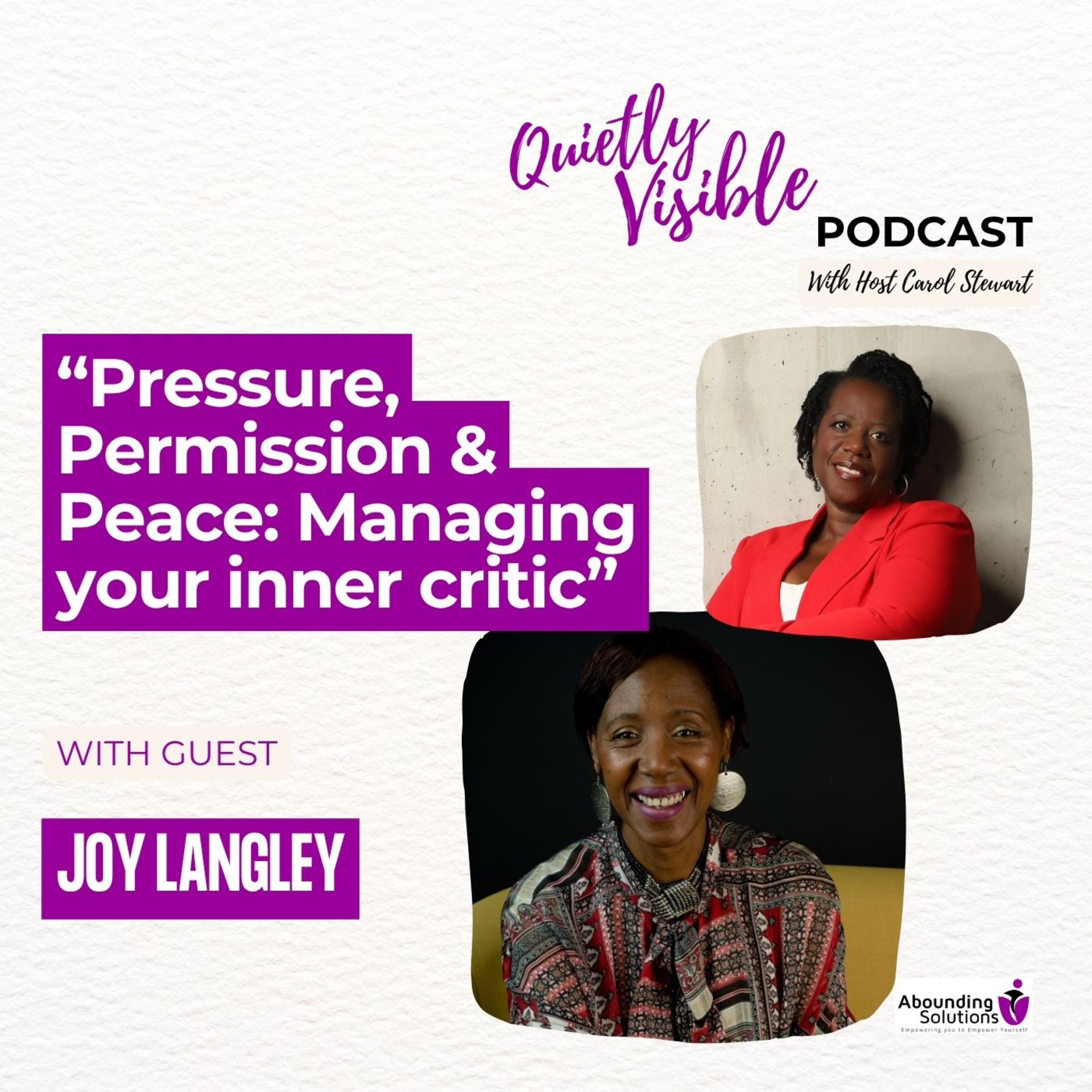 Pressure, Permission & Peace: Managing Your Inner Critic