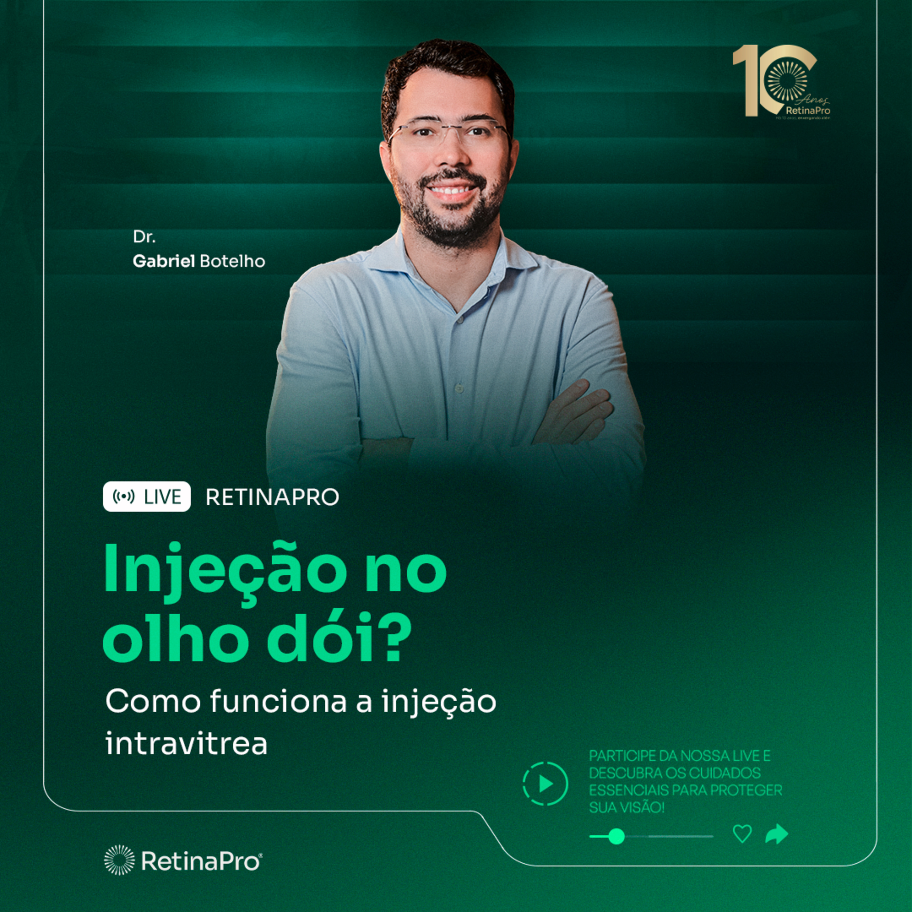 Injeção no olho dói? Como funciona a injeção intravitrea | Dr. Gabriel Botelho - #196 episode artwork