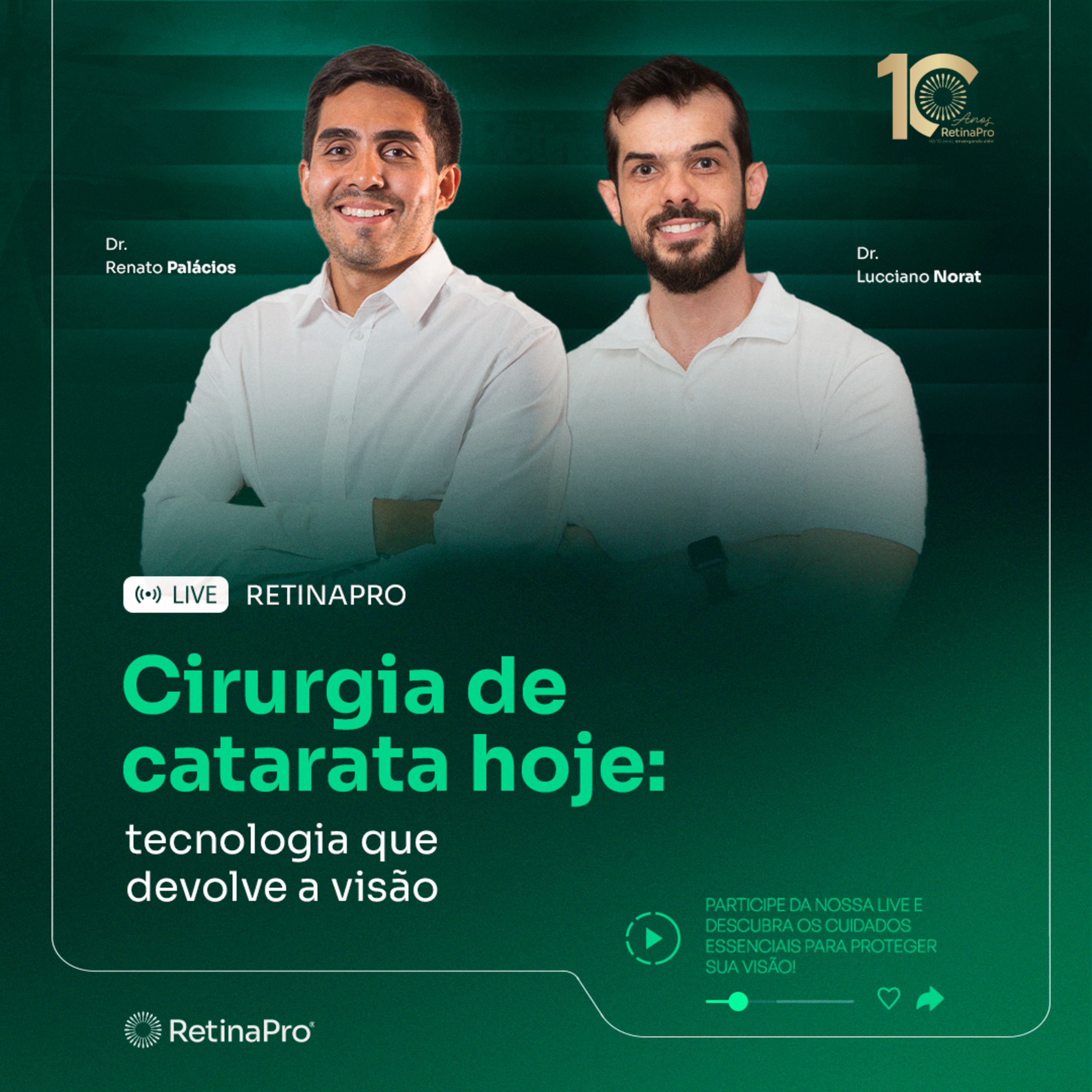 Cirurgia de catarata hoje: tecnologia que devolve a visão | Dr. Renato Palácios e Dr. Lucciano Norat - #195 episode artwork