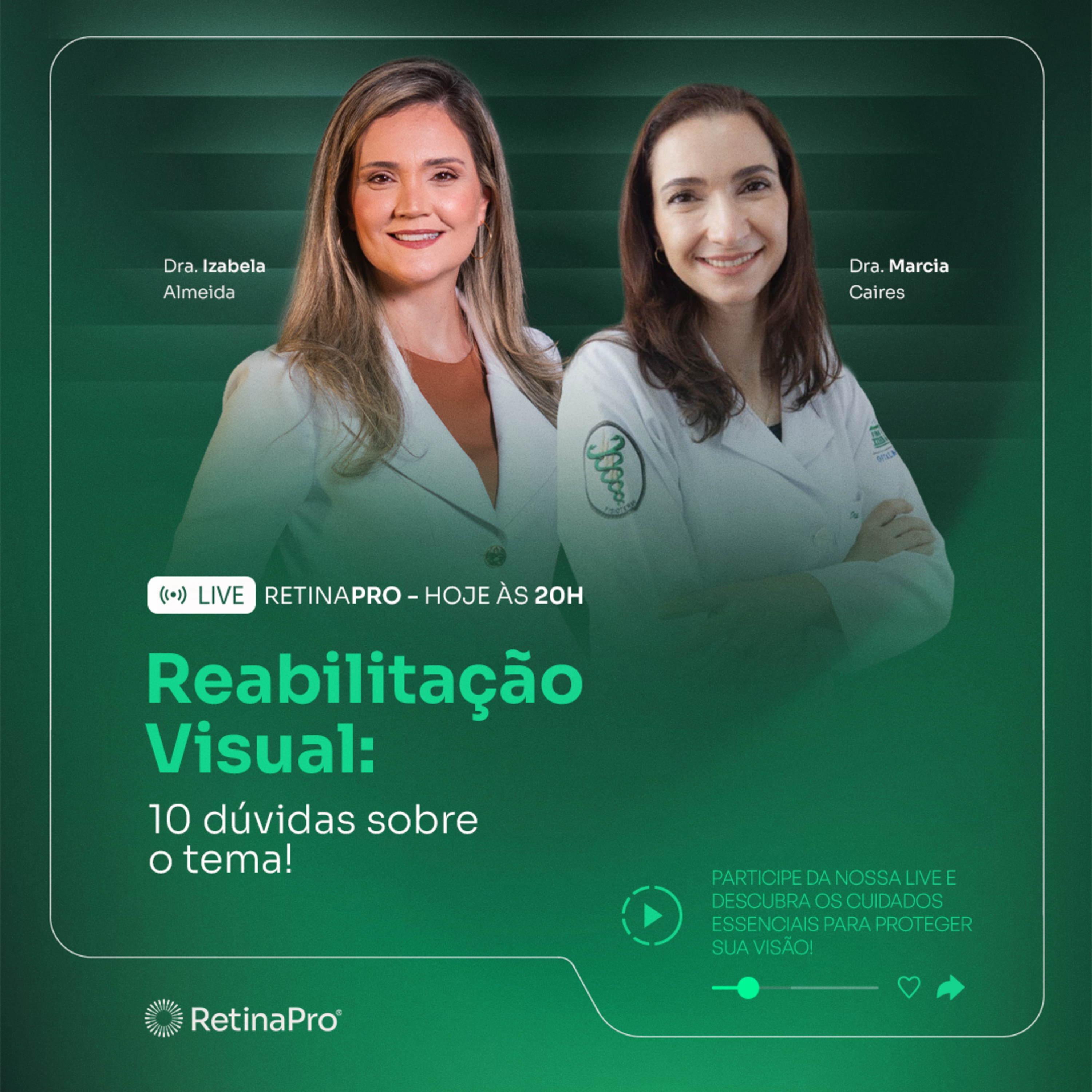 Reabilitação Visual: Dúvidas sobre o tema - Dra. Izabela Almeida e a Dra. Márcia Caires - #207 episode artwork