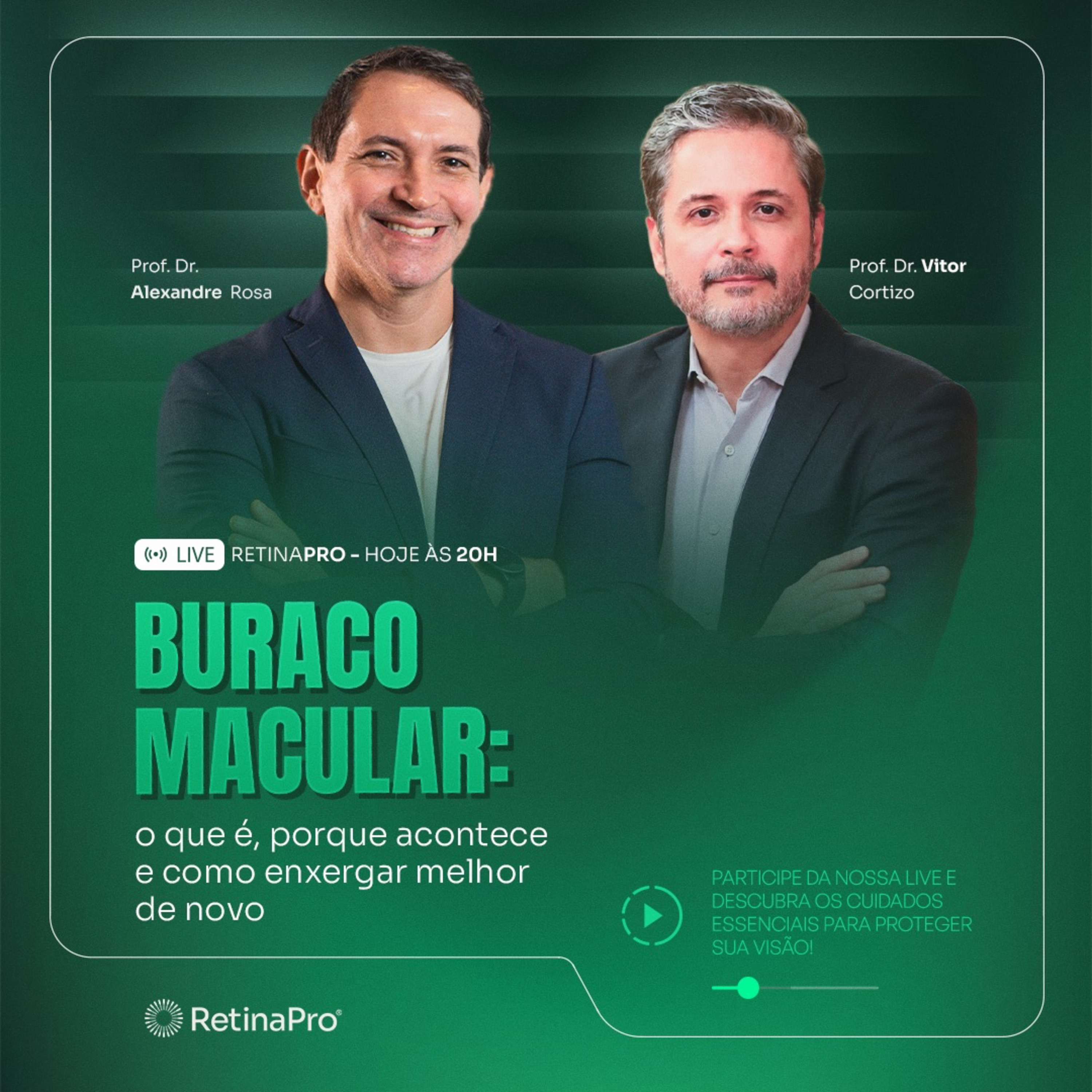 Buraco Macular: o que é, por que acontece e como enxergar melhor de novo - Prof. Dr. Alexandre Rosa e Prof. Dr. Vitor Cortizo - #213 episode artwork