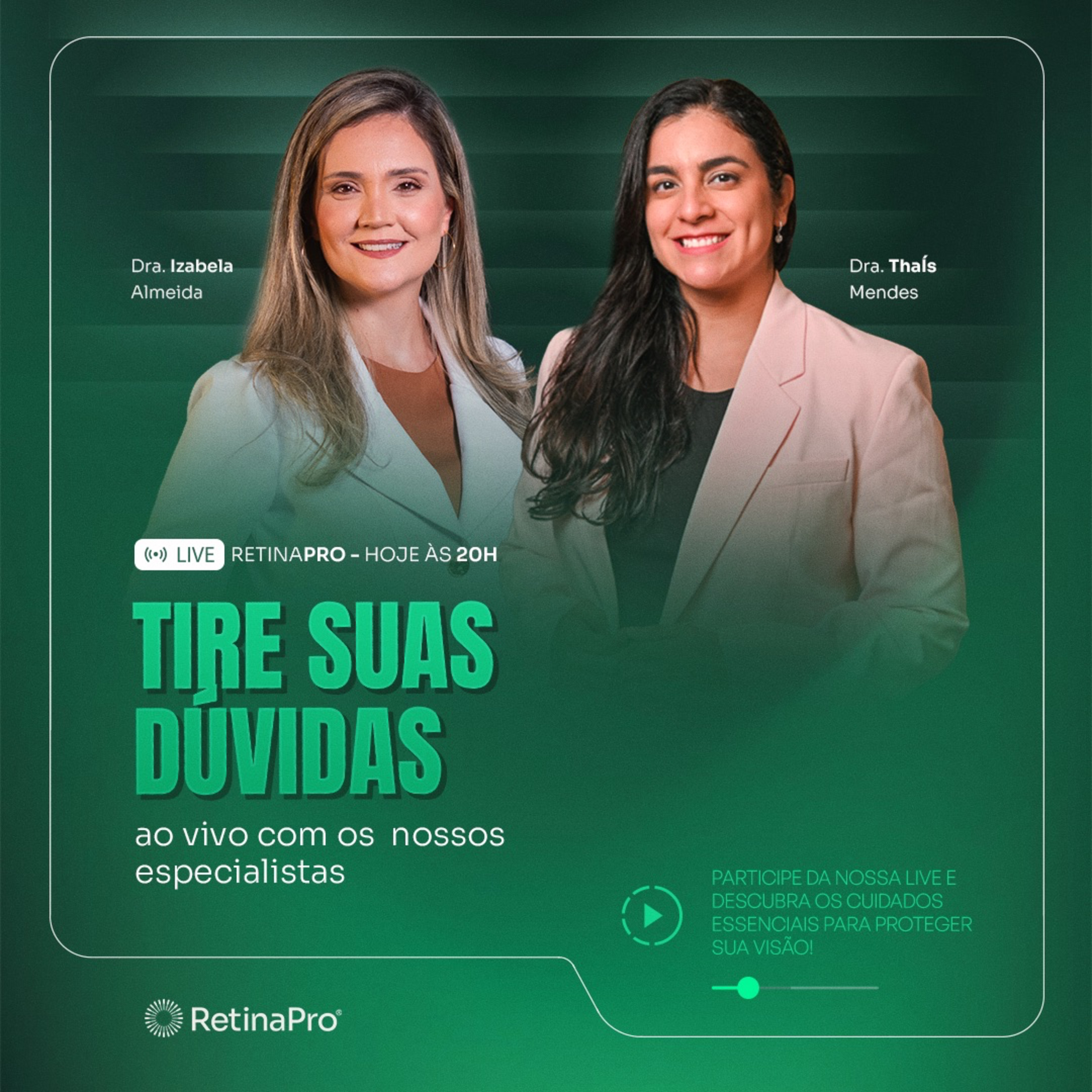 Tire suas dúvidas sobre saúde da retina - Dra. Izabela Almeida e a Dra. Thaís Mendes - #216 episode artwork