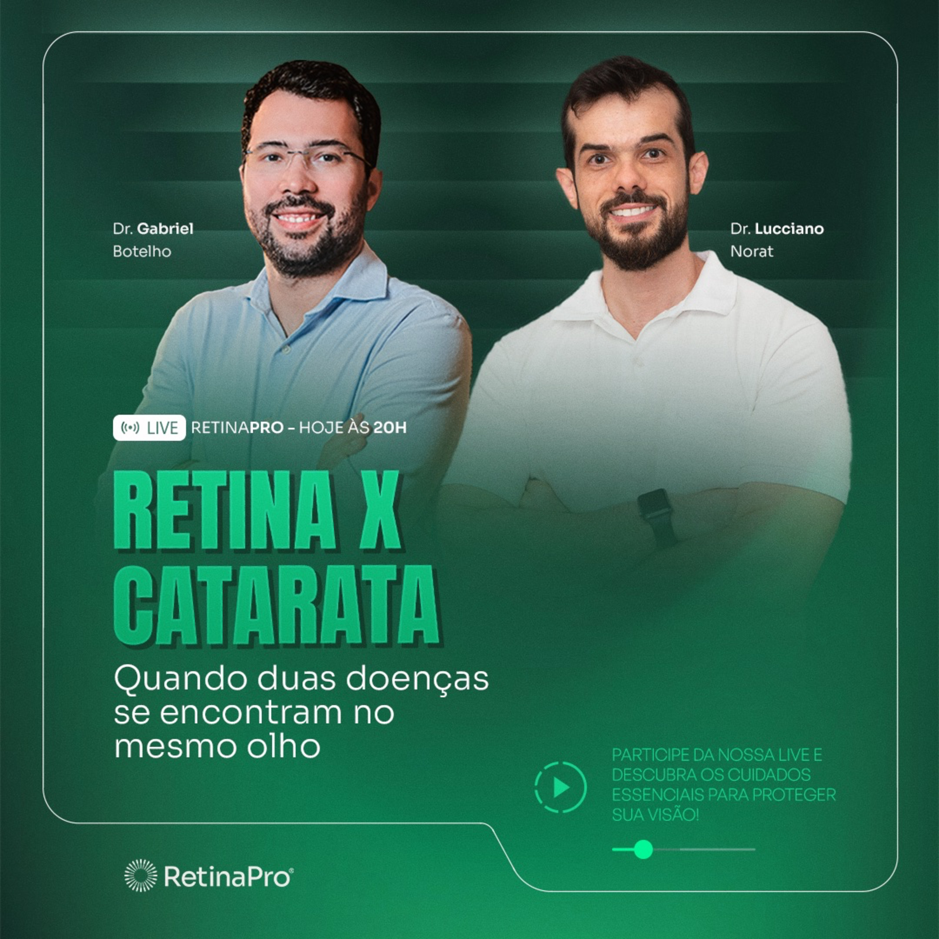 #224 Retina x Catarata: quando duas doenças se encontram no mesmo olho - Dr. Gabriel Botelho e o Dr. Lucciano Norat episode artwork