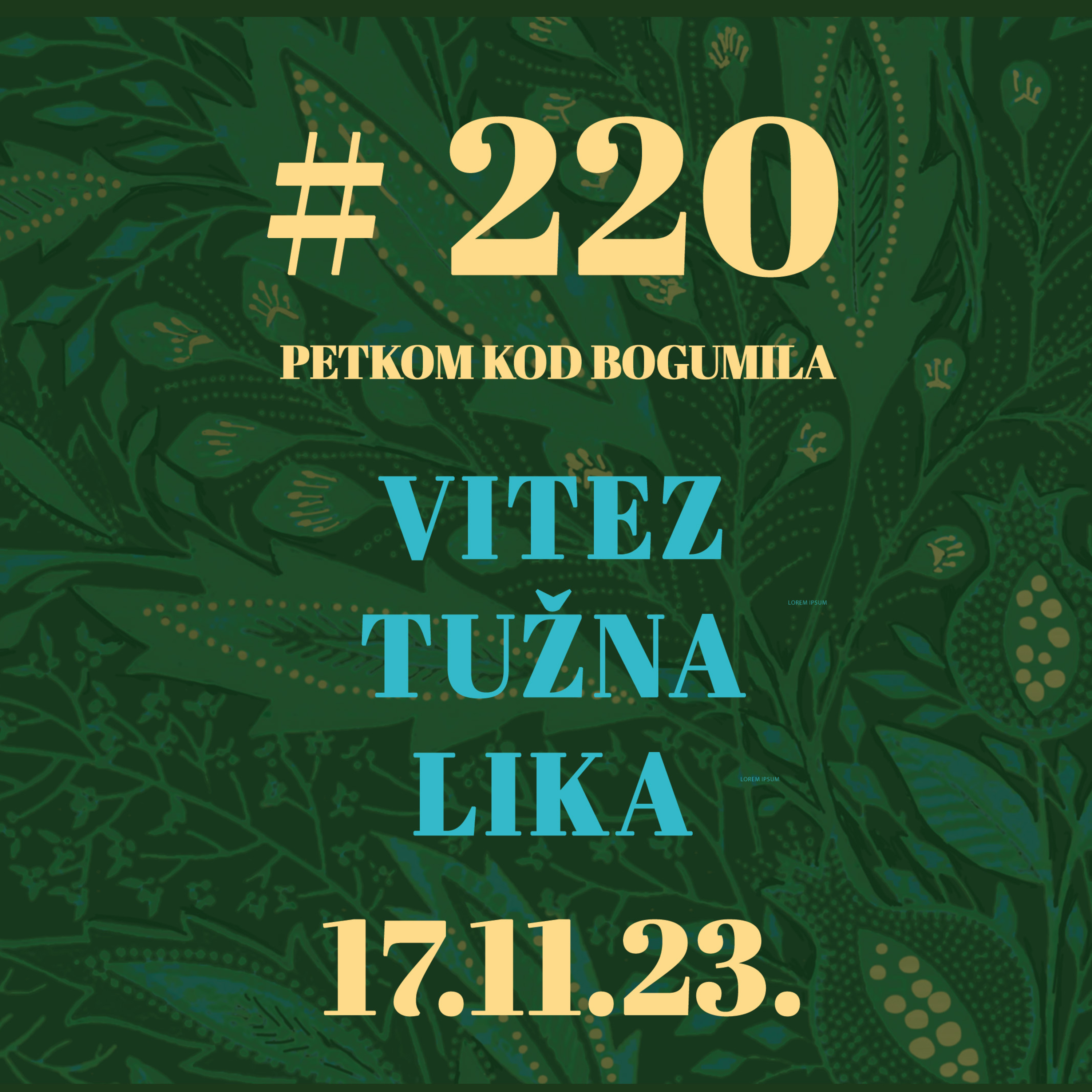 Vitez tužna lika | Petkom kod bogumila #220 | 17.11.2023. episode artwork