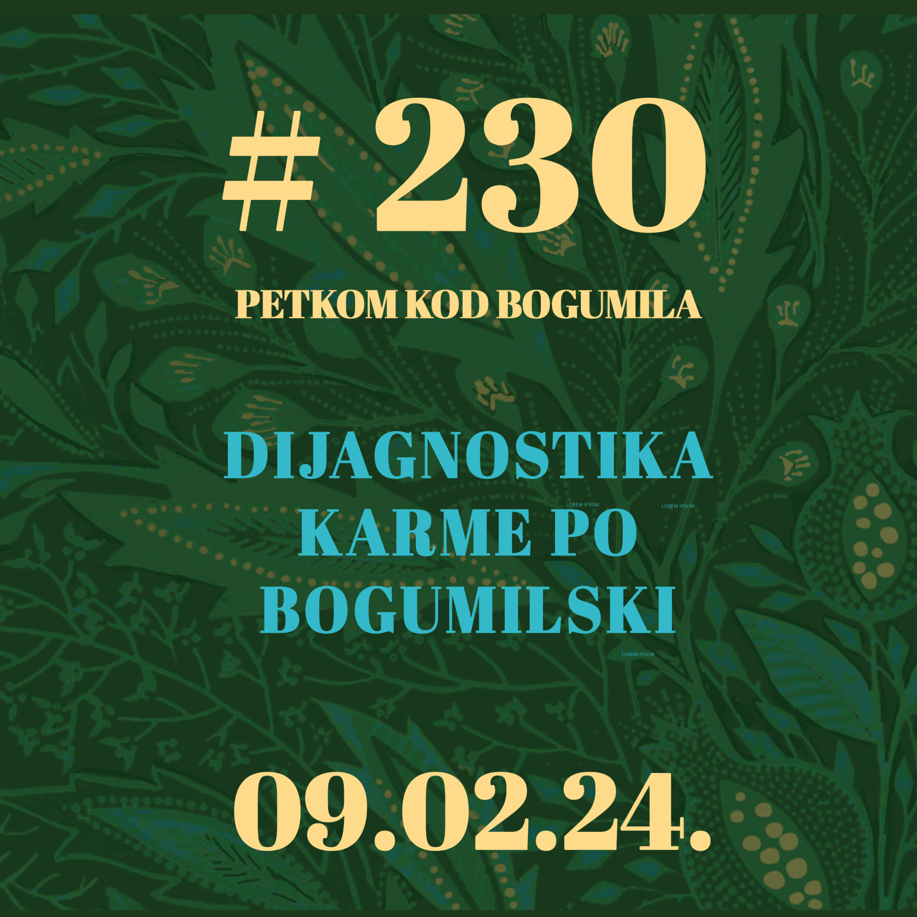 Dijagnostika karme po bogumilski | Petkom kod bogumila #230 | 9.2.2024. episode artwork