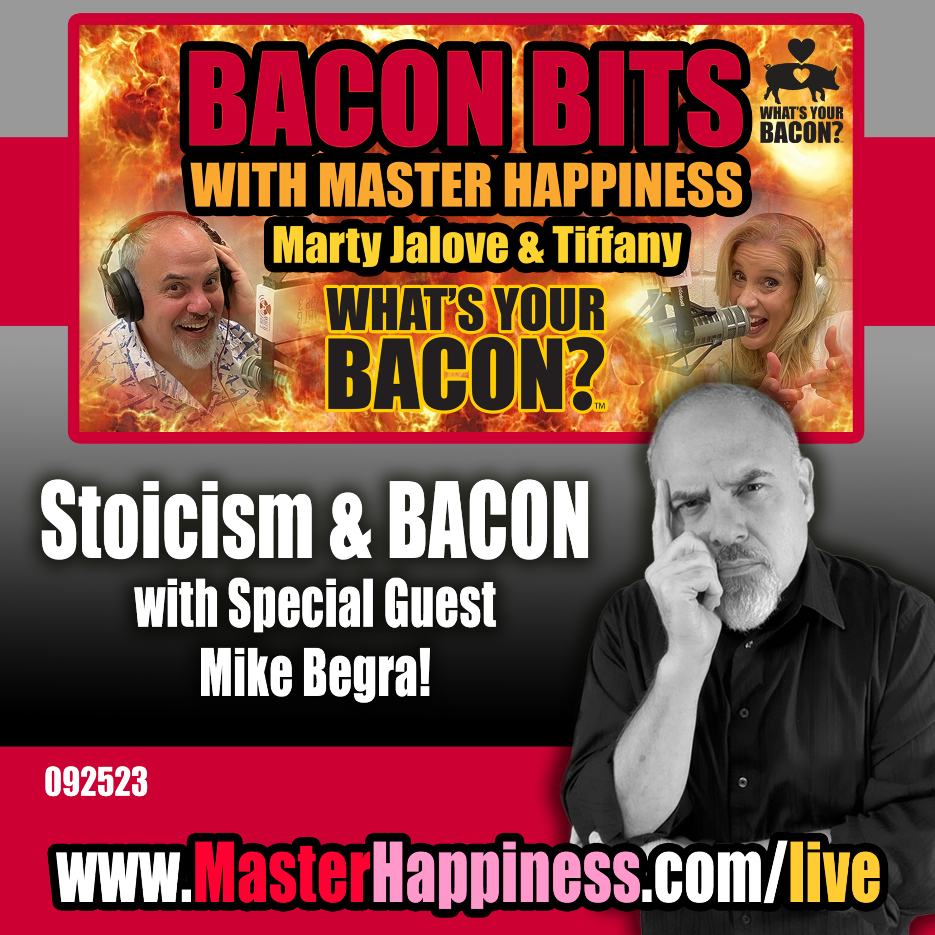 How Practicing Stoicism (with BACON) Can Bring Us Happiness episode artwork