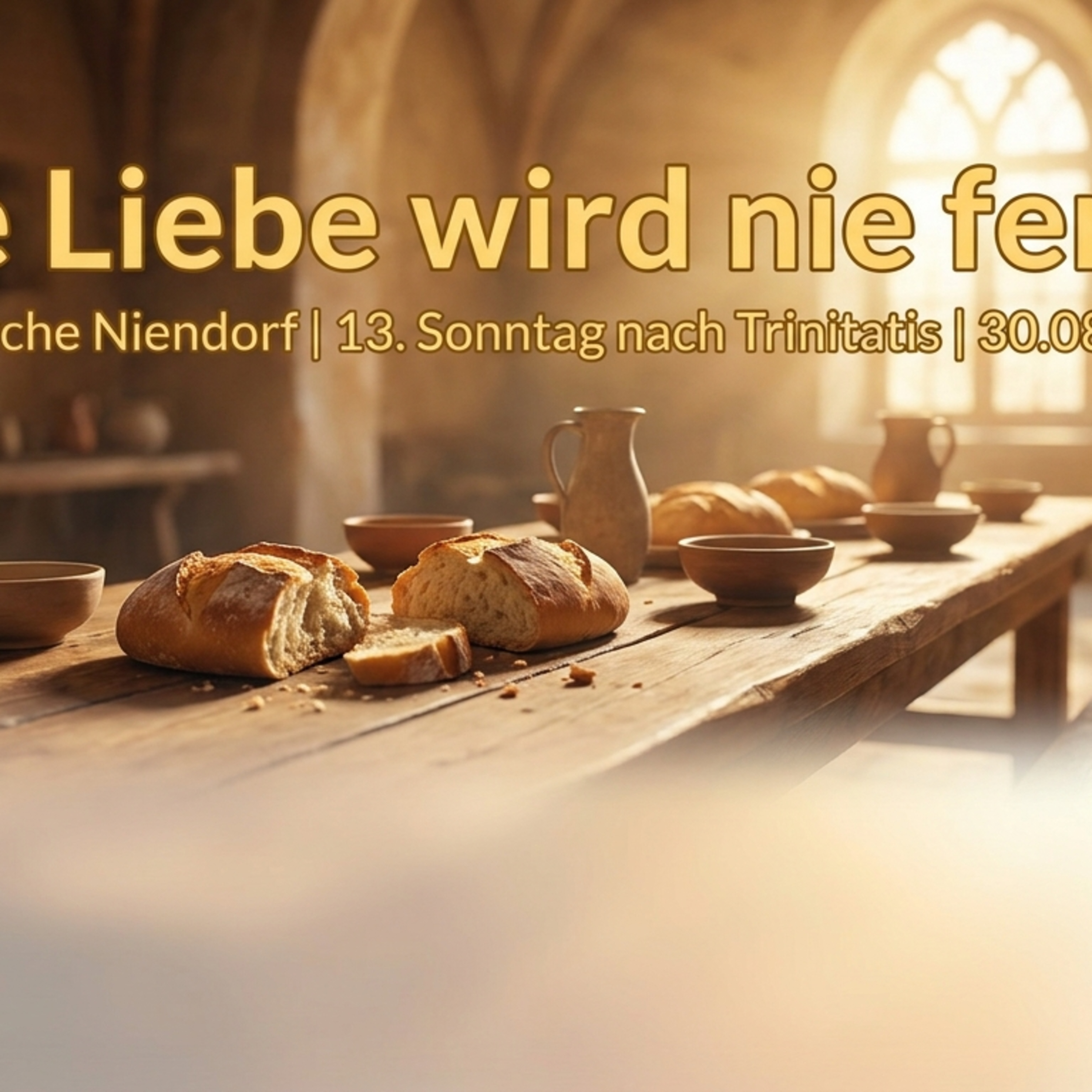Liebe, die nie fertig wird – Predigt zum 13. Sonntag nach Trinitatis episode artwork