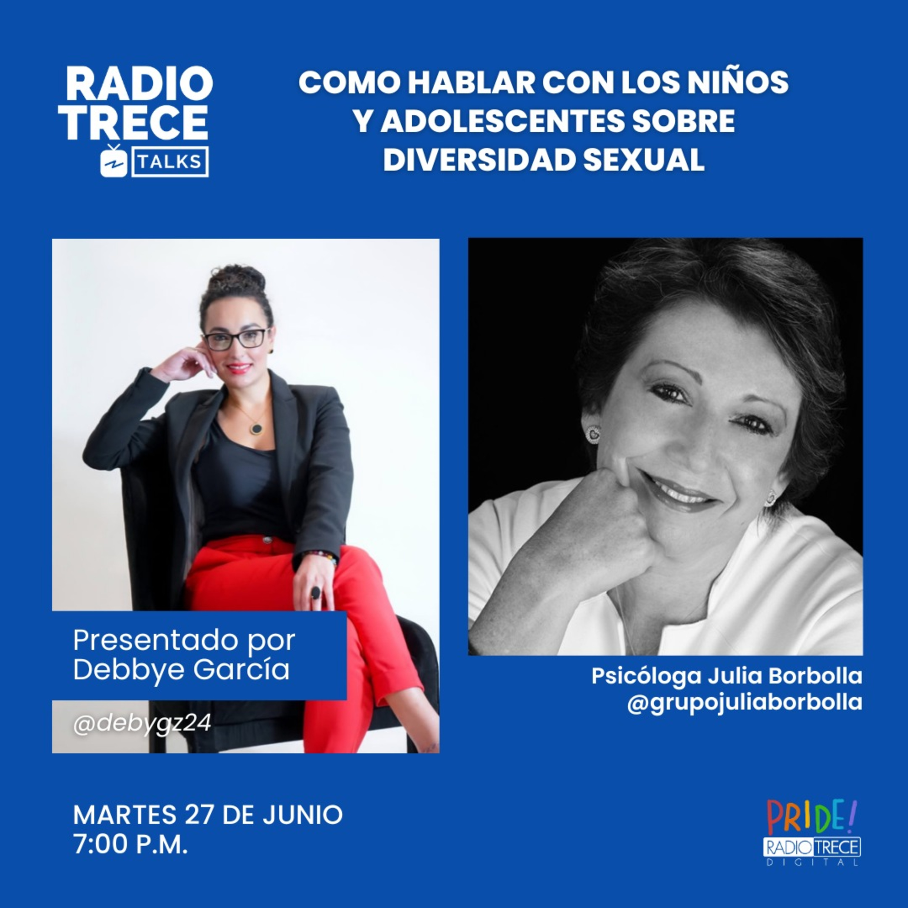 Radio13Talks: Cómo hablar con los niños y adolescentes sobre diversidad sexual. episode artwork