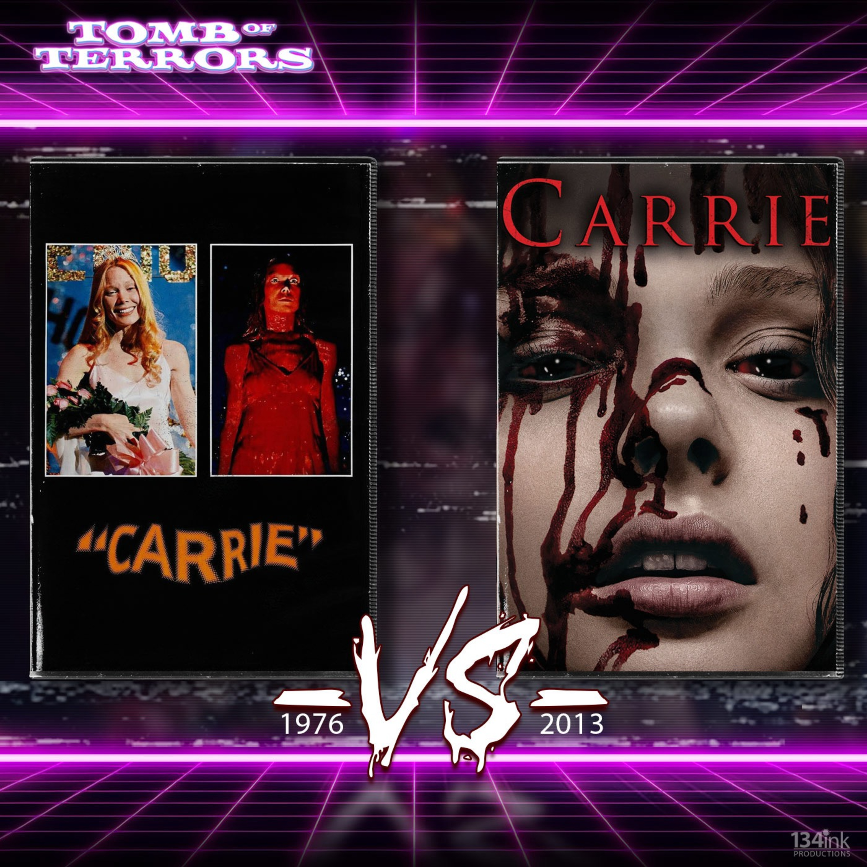 Carrie 1976 -VS- 2013 episode artwork