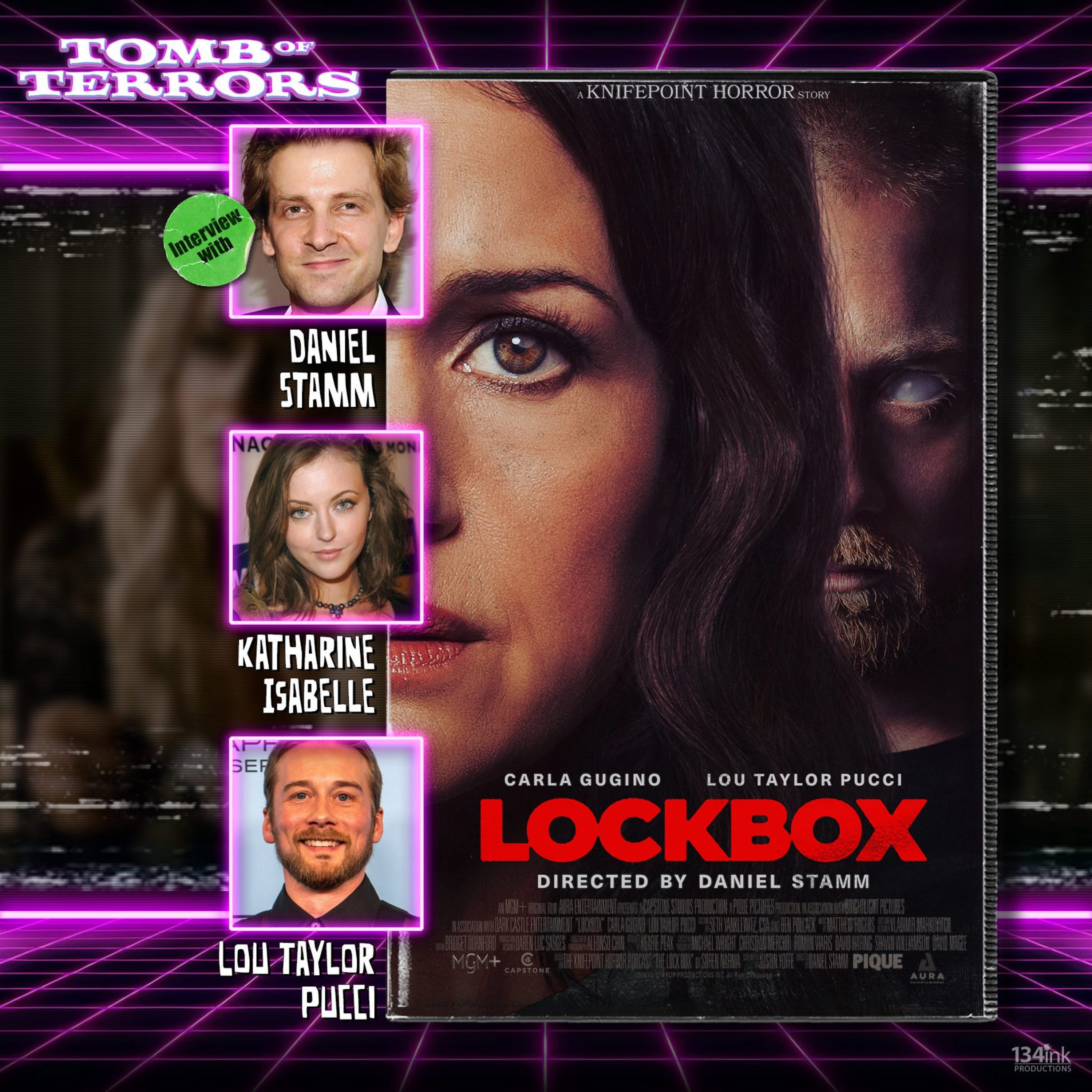 Lockbox | Daniel Stamm, Katharine Isabelle, Lou Taylor Pucci interview episode artwork