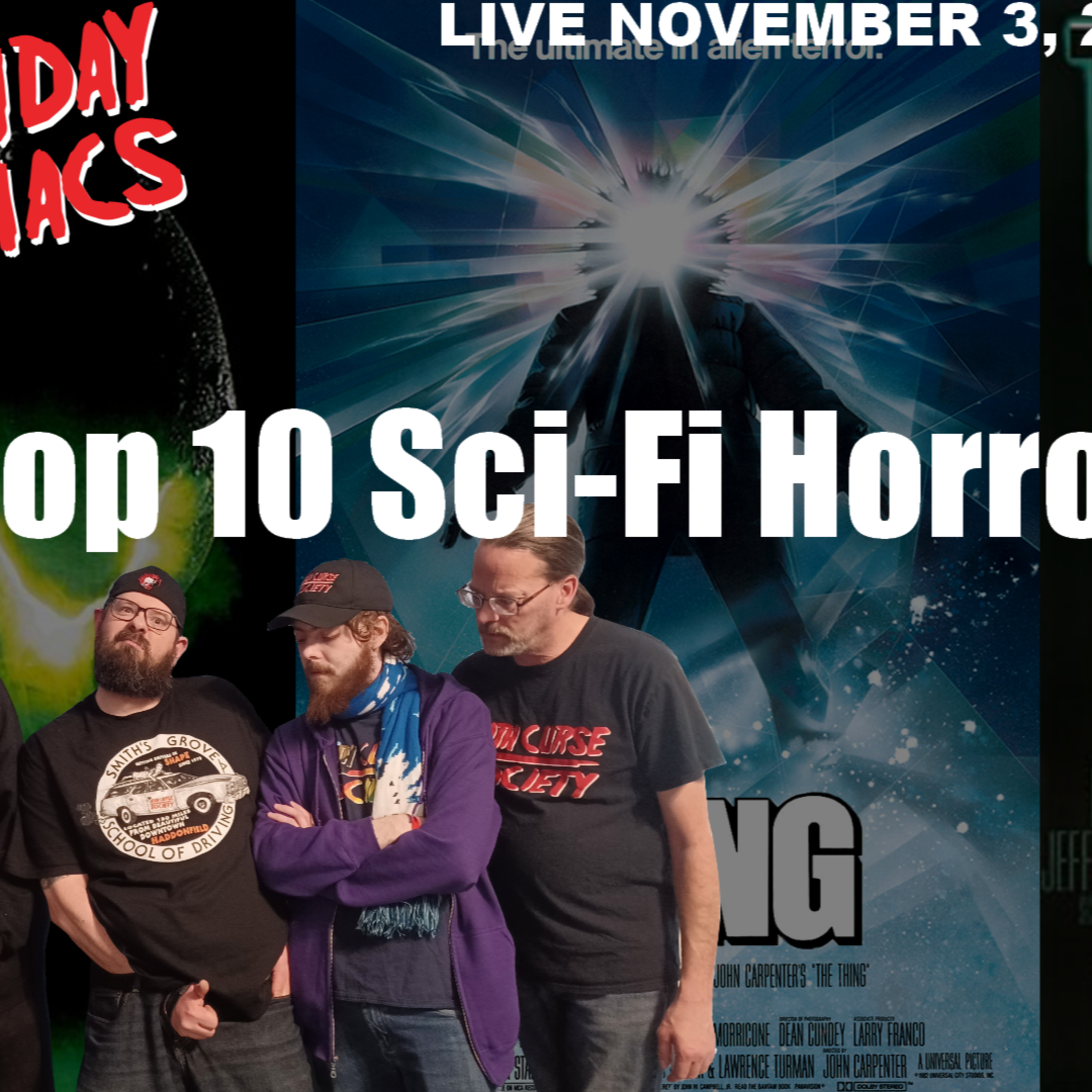 Top 10 Sci-Fi Horror Films | Death Curse Society episode artwork