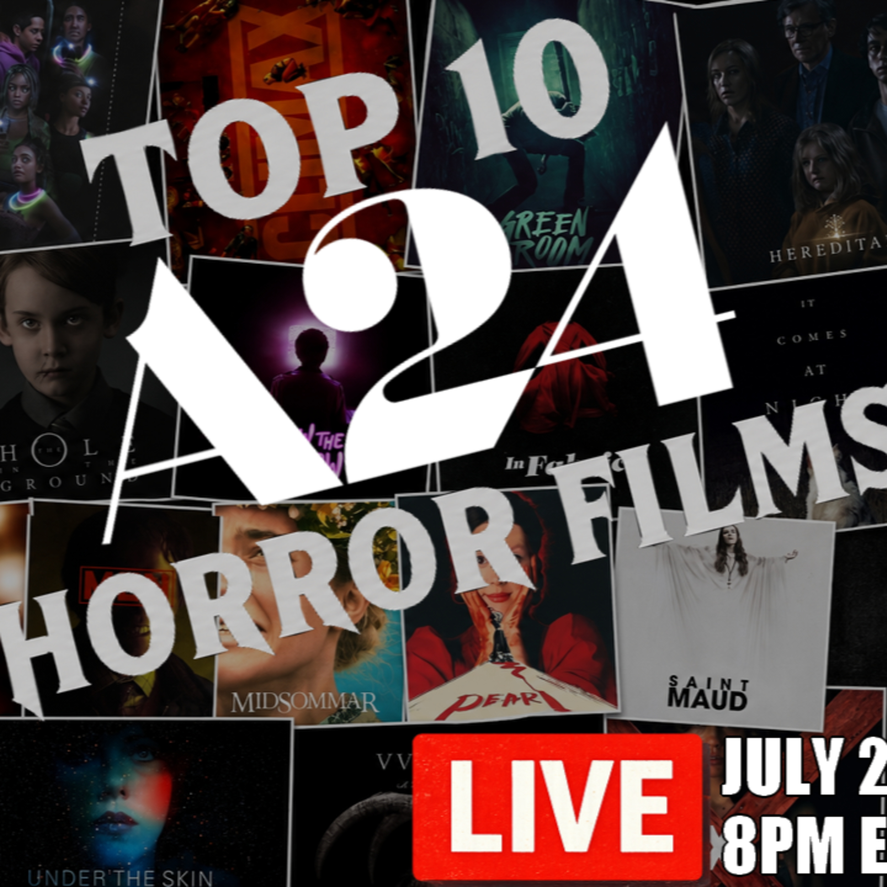 Top 10 A24 Horror Films | Death Curse Society episode artwork