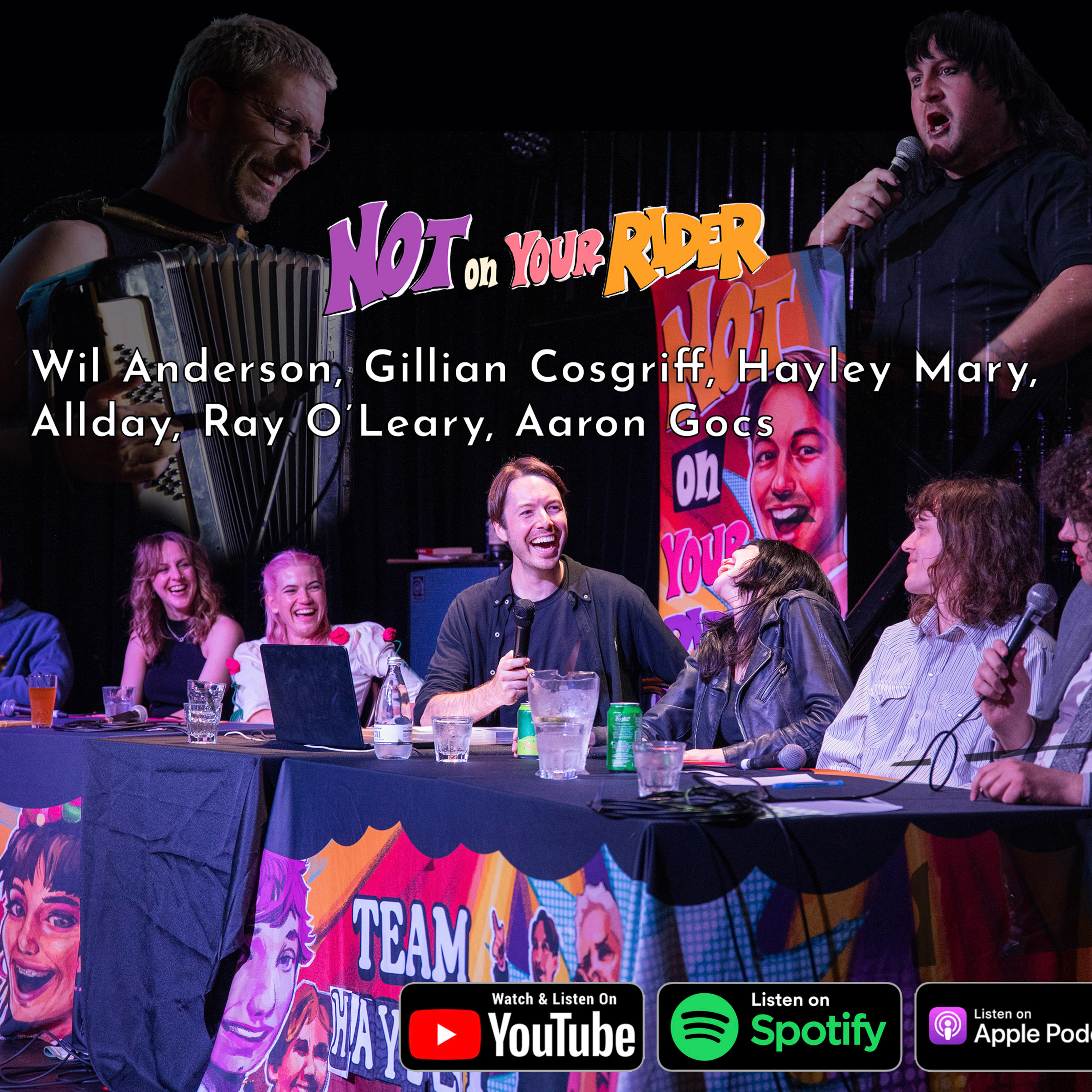 Wil Anderson, Ray O'Leary, Allday, Gillian Cosgriff, Hayley Mary & Aaron Gocs episode artwork