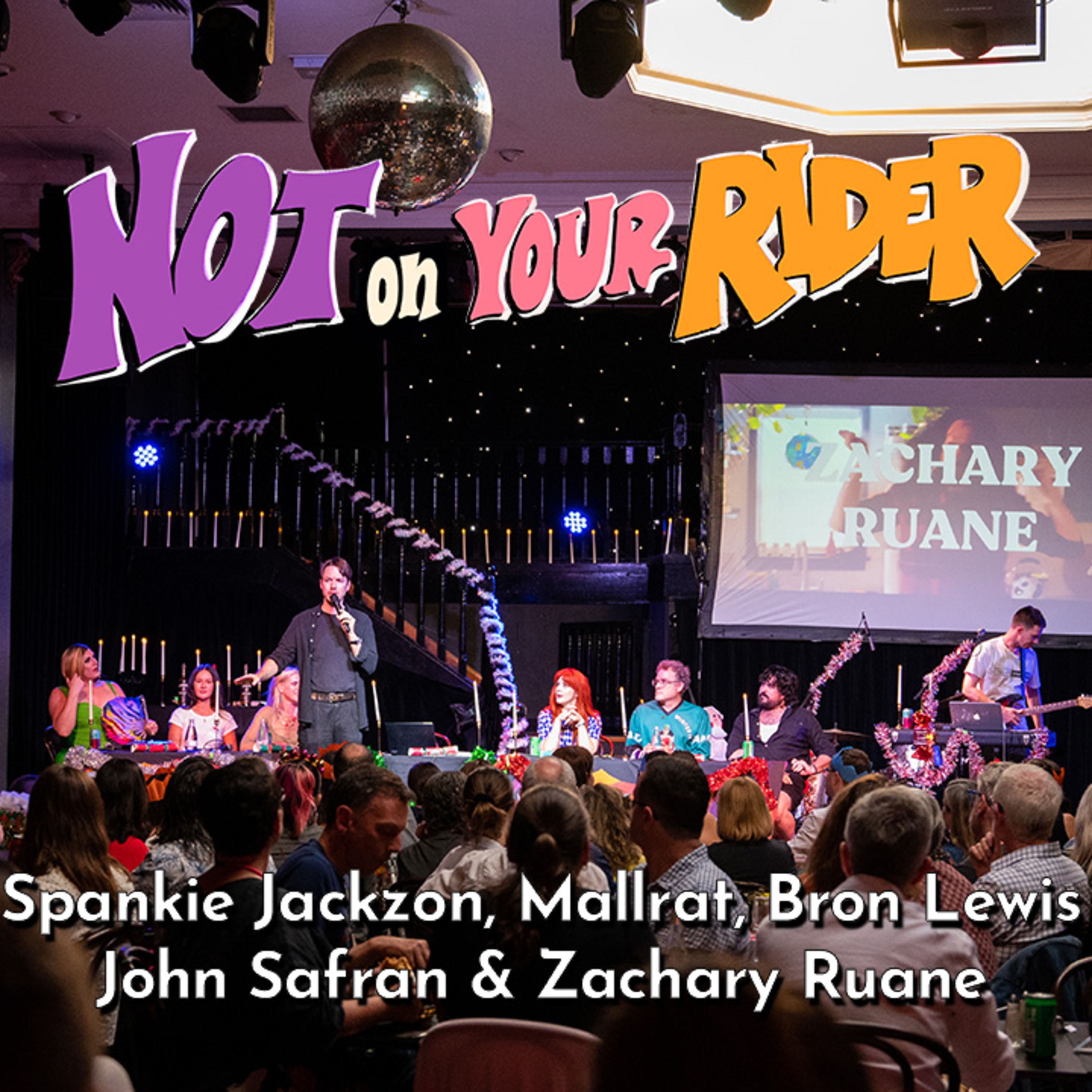 John Safran, Spankie Jackzon, Mallrat, Zachary Ruane & Bron Lewis - Not On Your Rider episode artwork