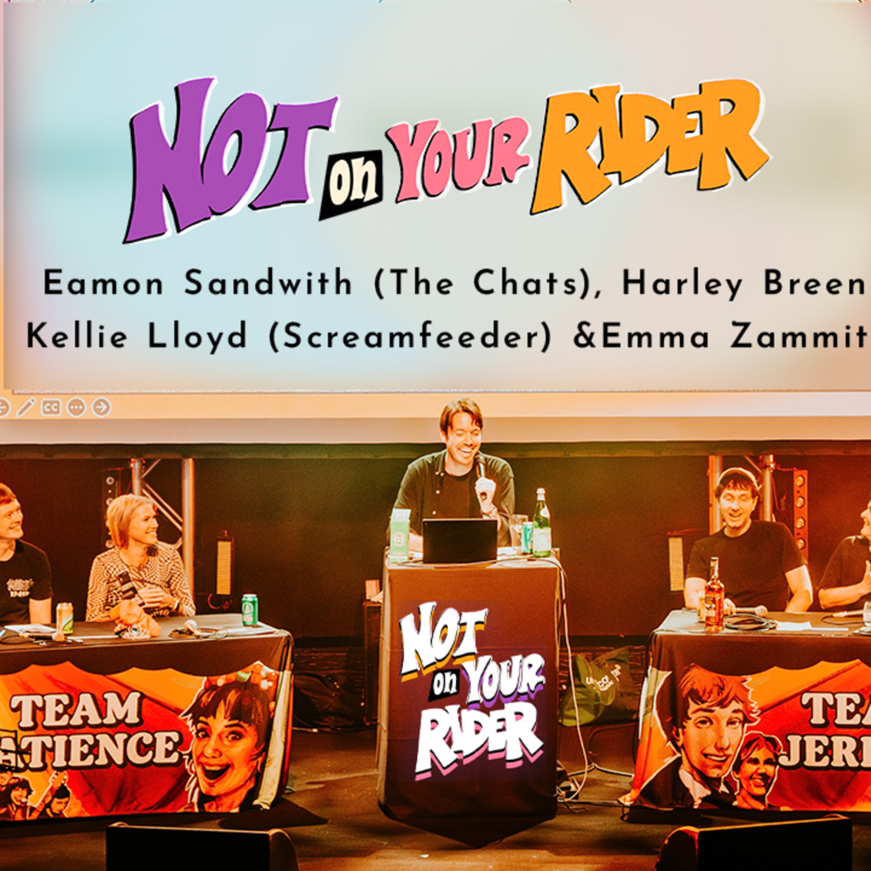 Eamon Sandwith (The Chats), Harley Breen, Kellie Lloyd (Screamfeeder) & Emma Zammit episode artwork