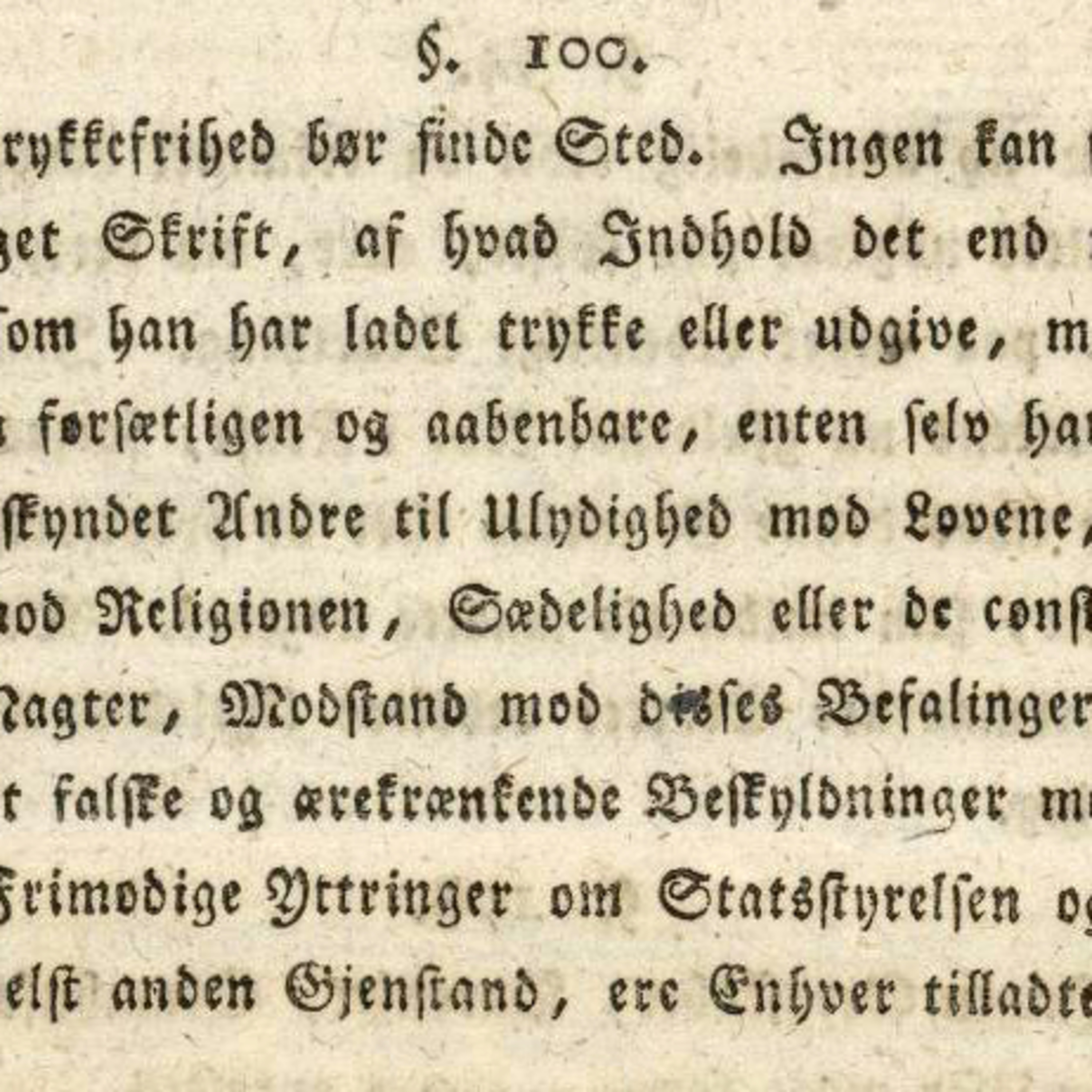 Ytringsfrihet – Free Speech