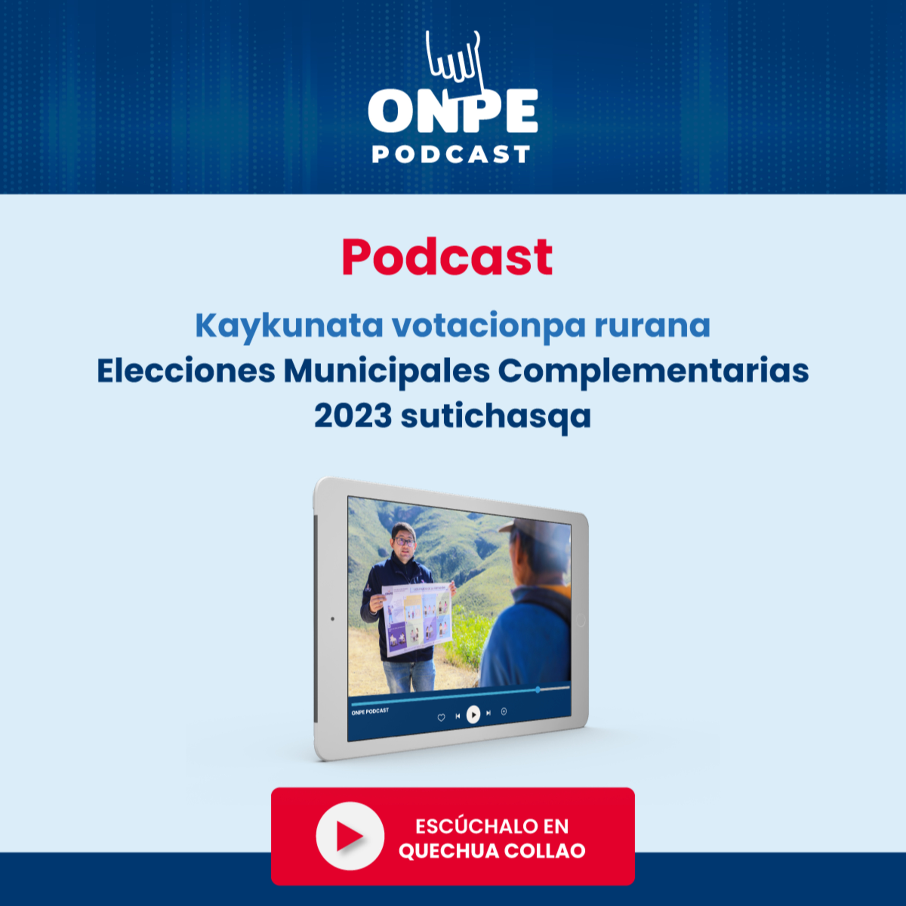 Kaykunata votacionpa rurana - Elecciones Municipales Complementarias 2023 sutichasqa episode artwork