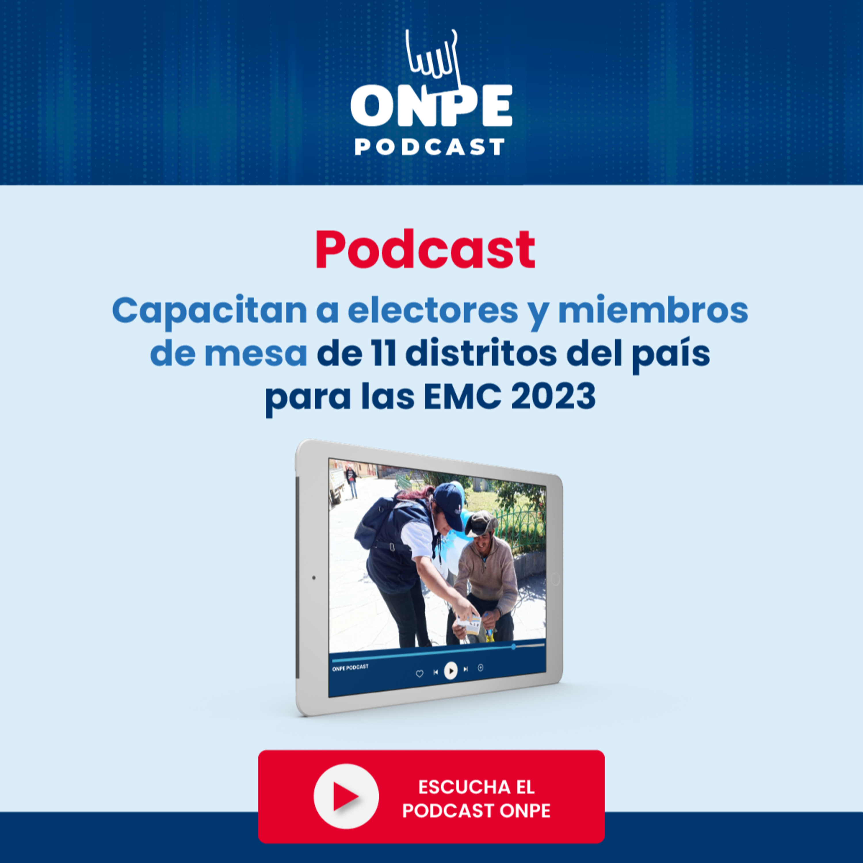 Capacitan a electores y miembros de mesa de 11 distritos del país para las EMC 2023 episode artwork