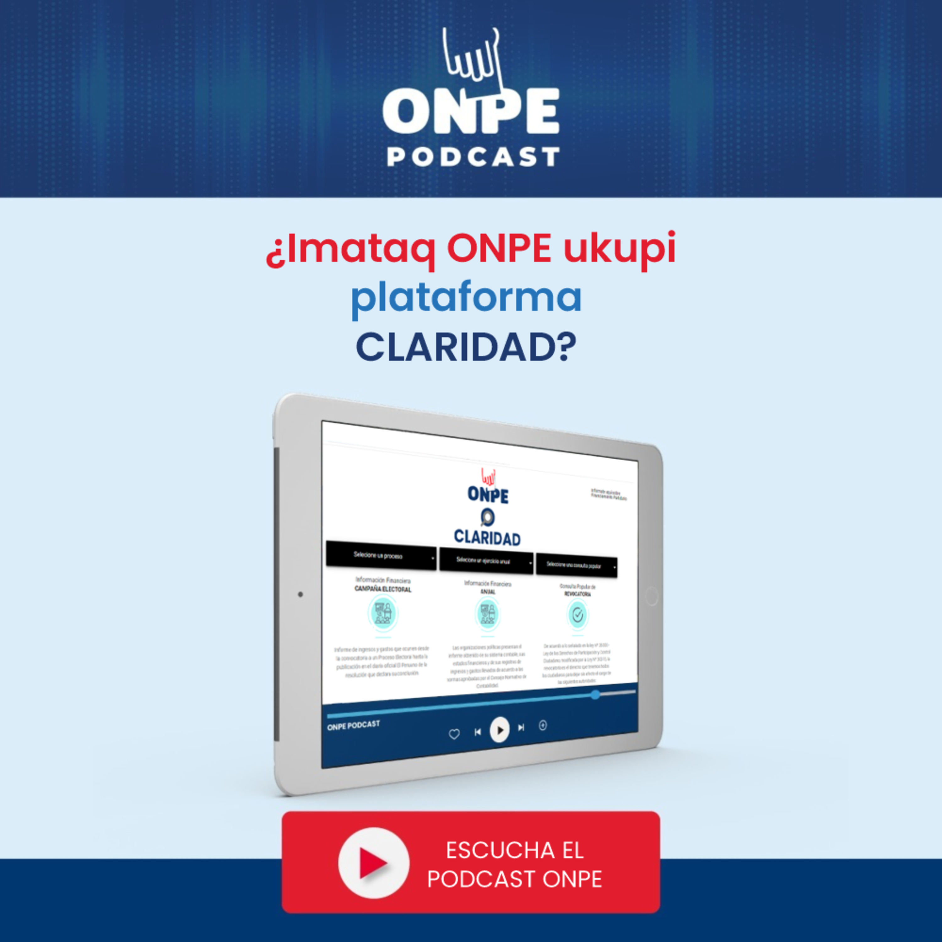 ¿Imataq ONPE ukupi plataforma CLARIDAD? episode artwork
