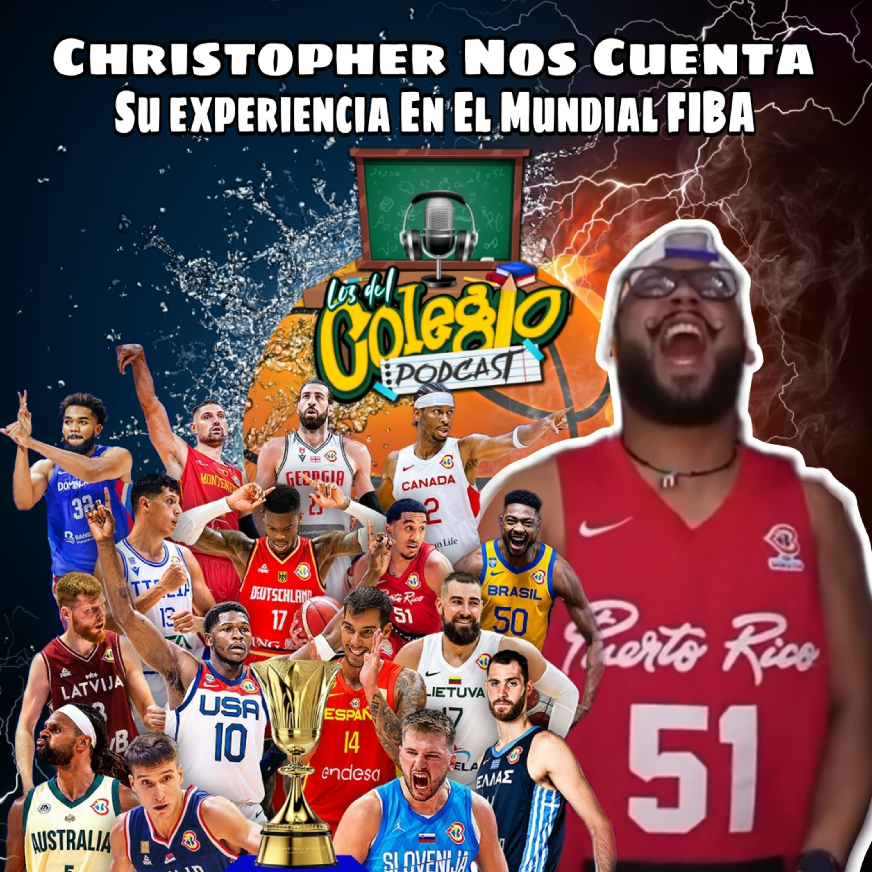No se podía decir Puñ3t@ en el mundial de FIBA. Chistopher cuenta su experiencia. episode artwork