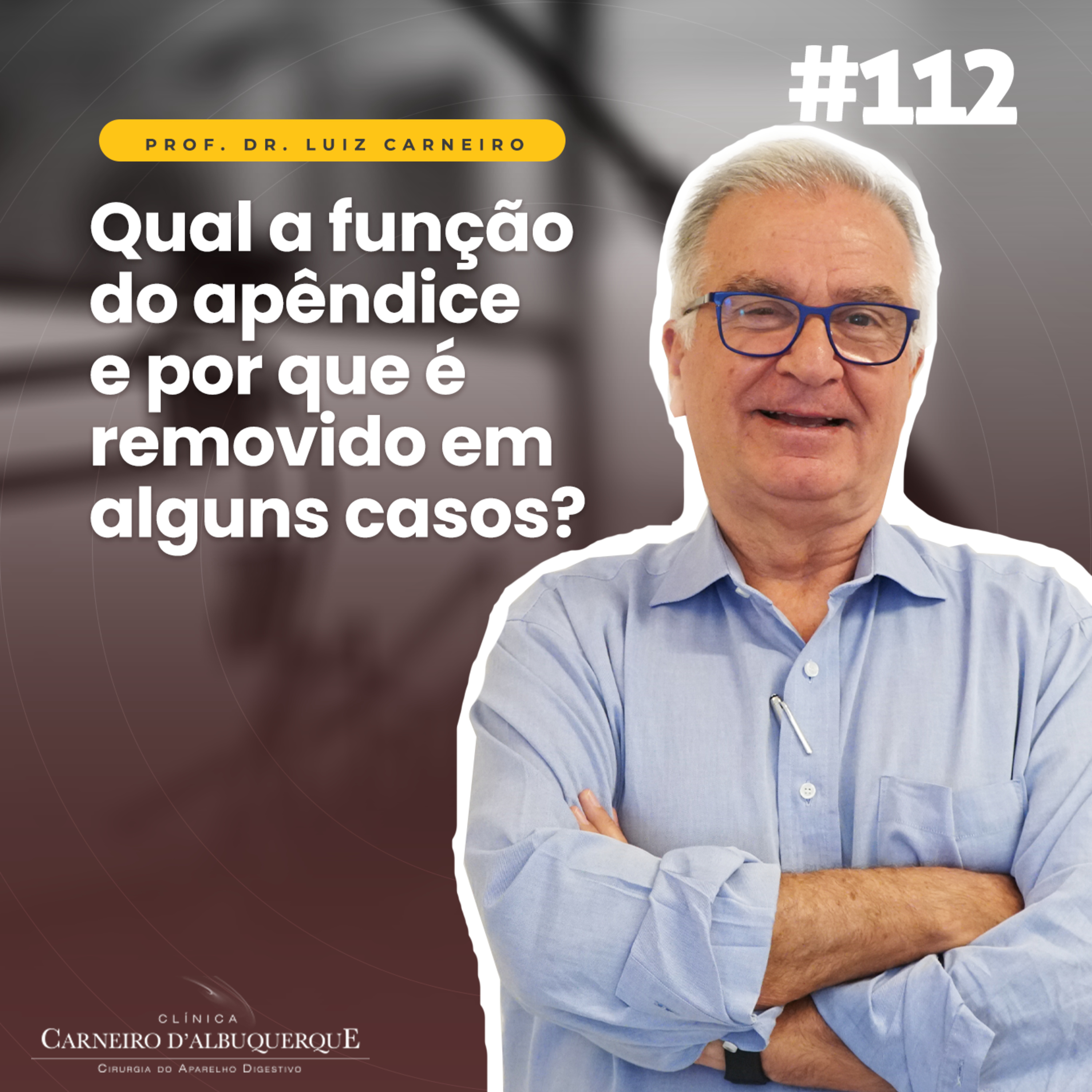 #112 - Qual a função do apêndice e por que é removido em alguns casos? episode artwork