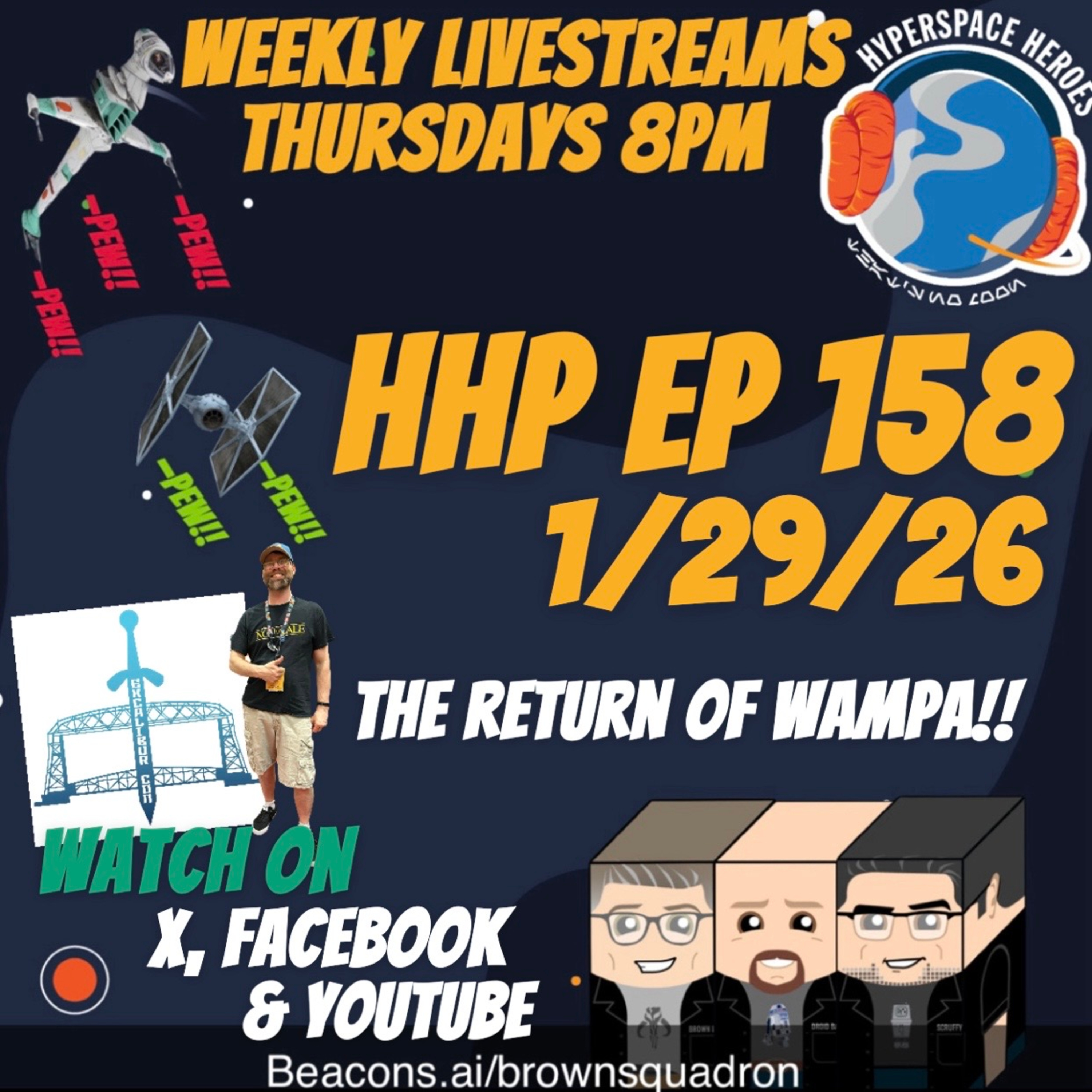 Hyperspace Heroes Podcast Episode 158 - The Return of Wampa episode artwork