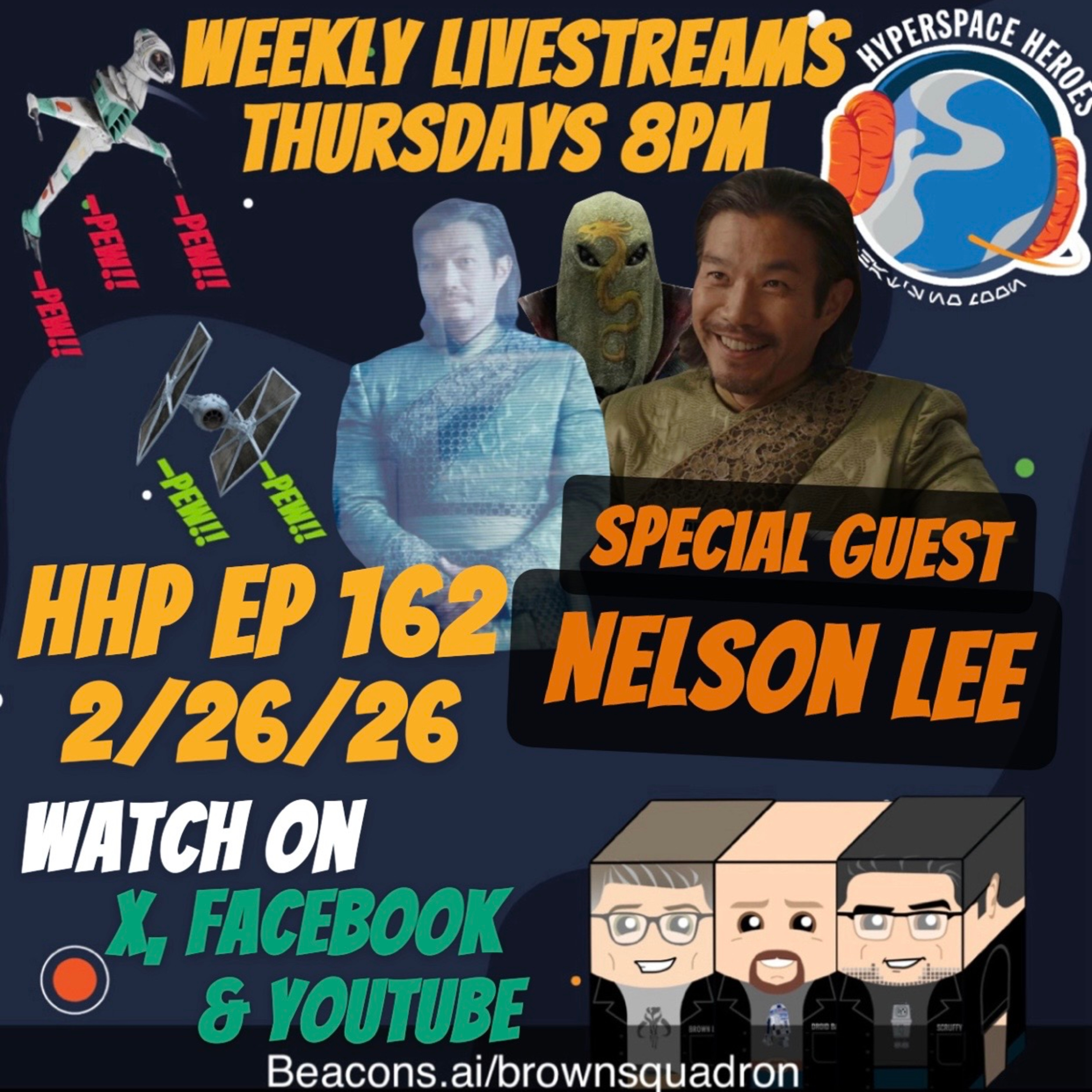 Hyperspace Heroes Podcast Episode 162 - Nelson Lee episode artwork