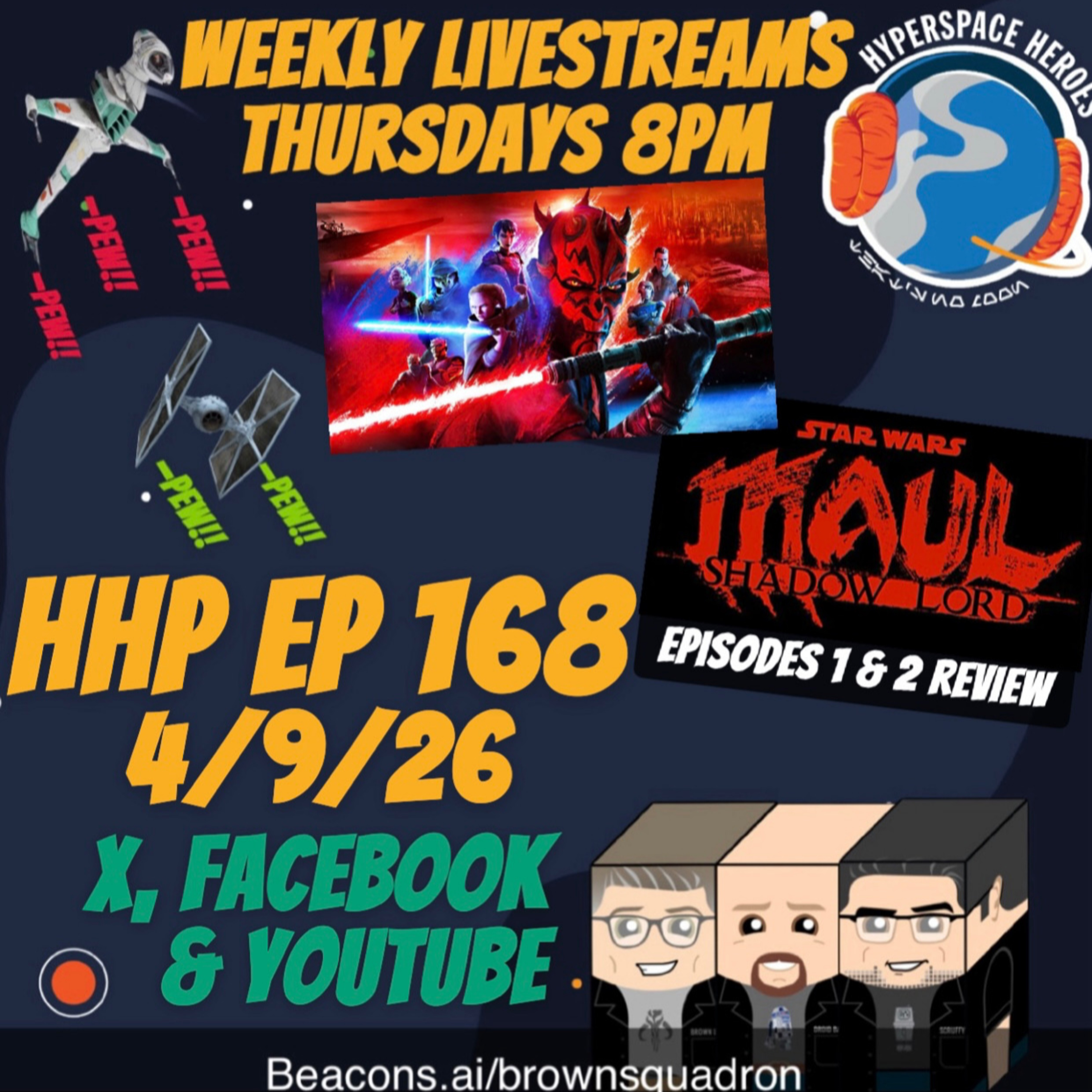 Hyperspace Heroes Podcast Episode 168 - Maul Shadow Lord Eps 1&2 Review episode artwork