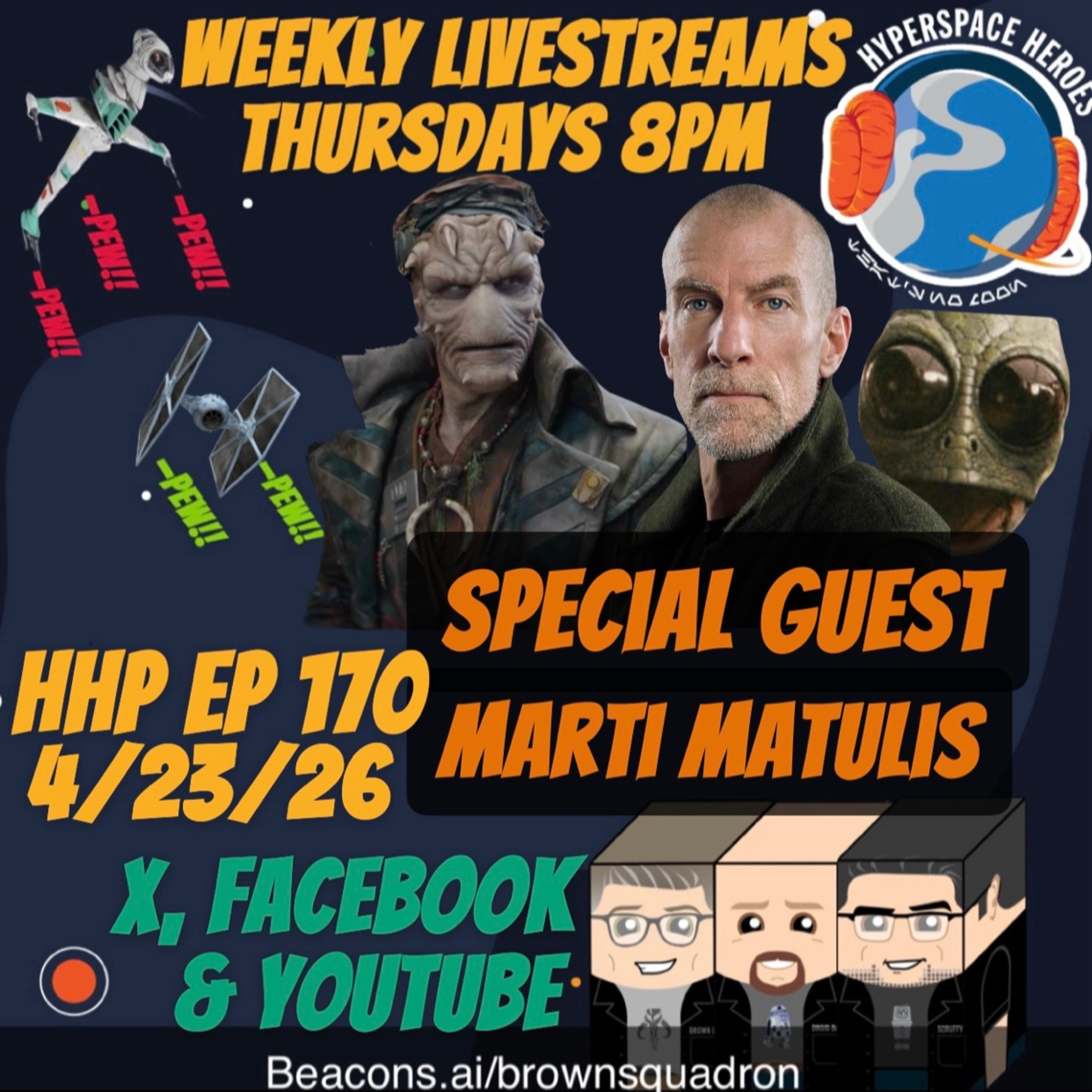 Hyperspace Heroes Podcast Episode 170 - Marti Matulis episode artwork